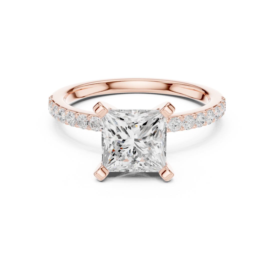 Stylish engagement jewellery set featuring modern elegant design.