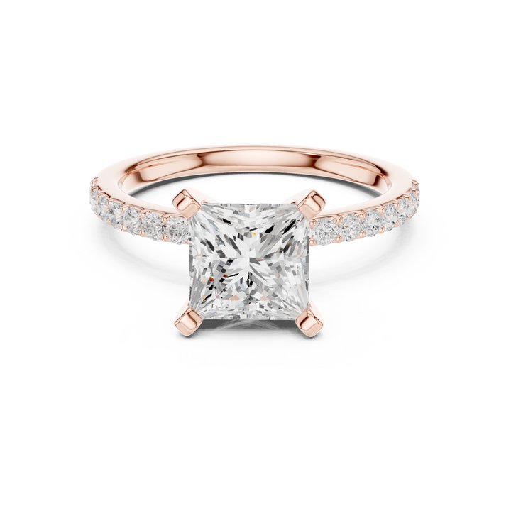 Stylish engagement jewellery set featuring modern elegant design.