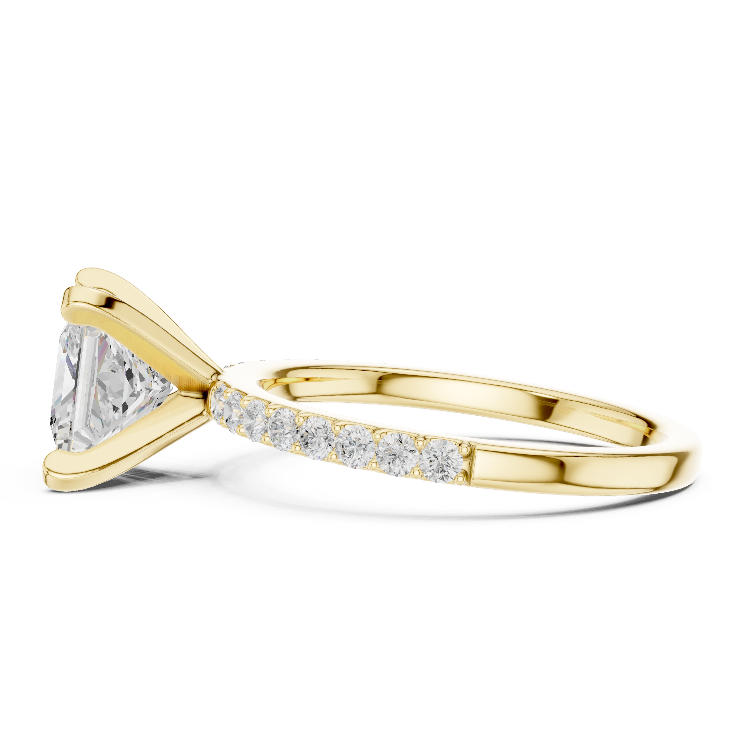 Stylish anniversary ring featuring sparkling stone accents.