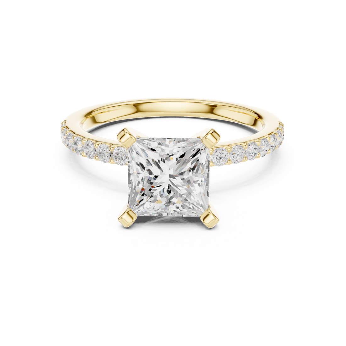 Modern promise ring featuring minimalist structure.