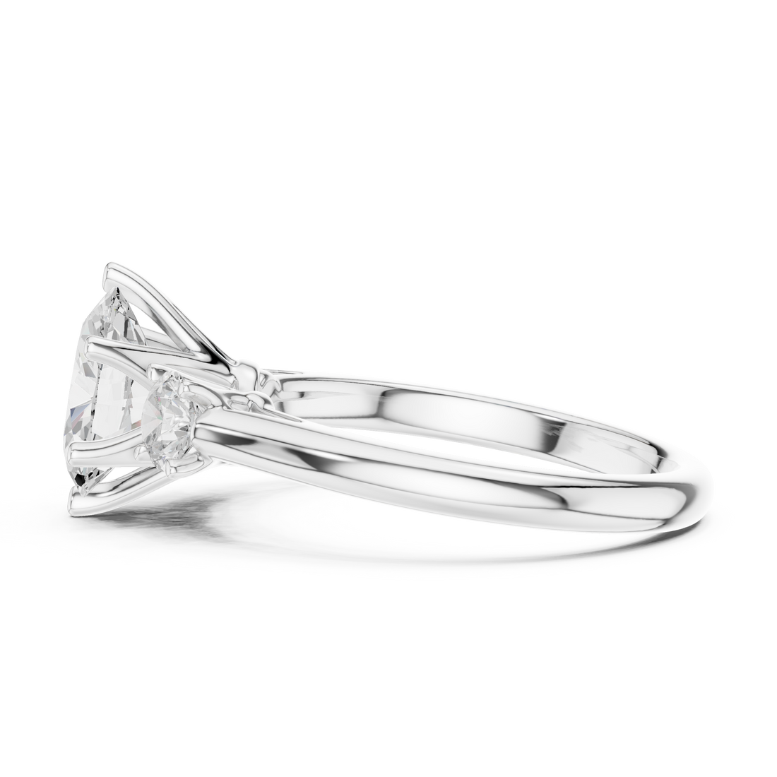 Premium  contemporary three stone design