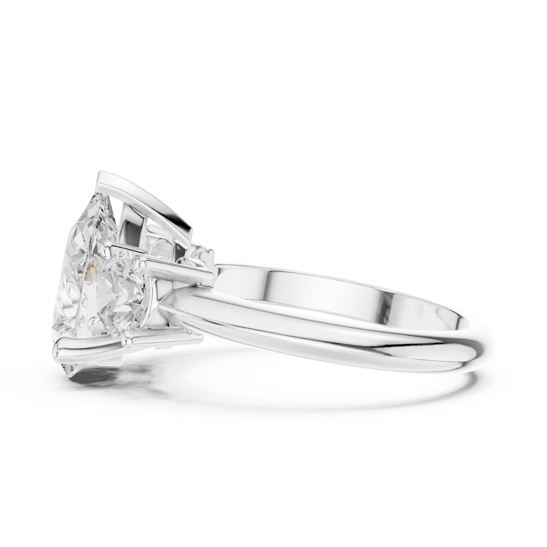 Premium  contemporary three stone design