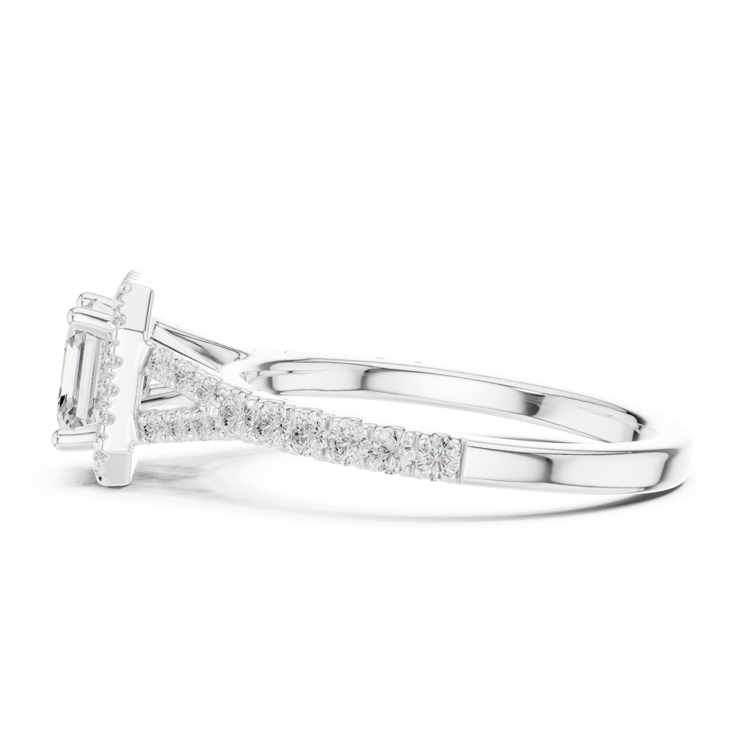 Premium  contemporary three stone design