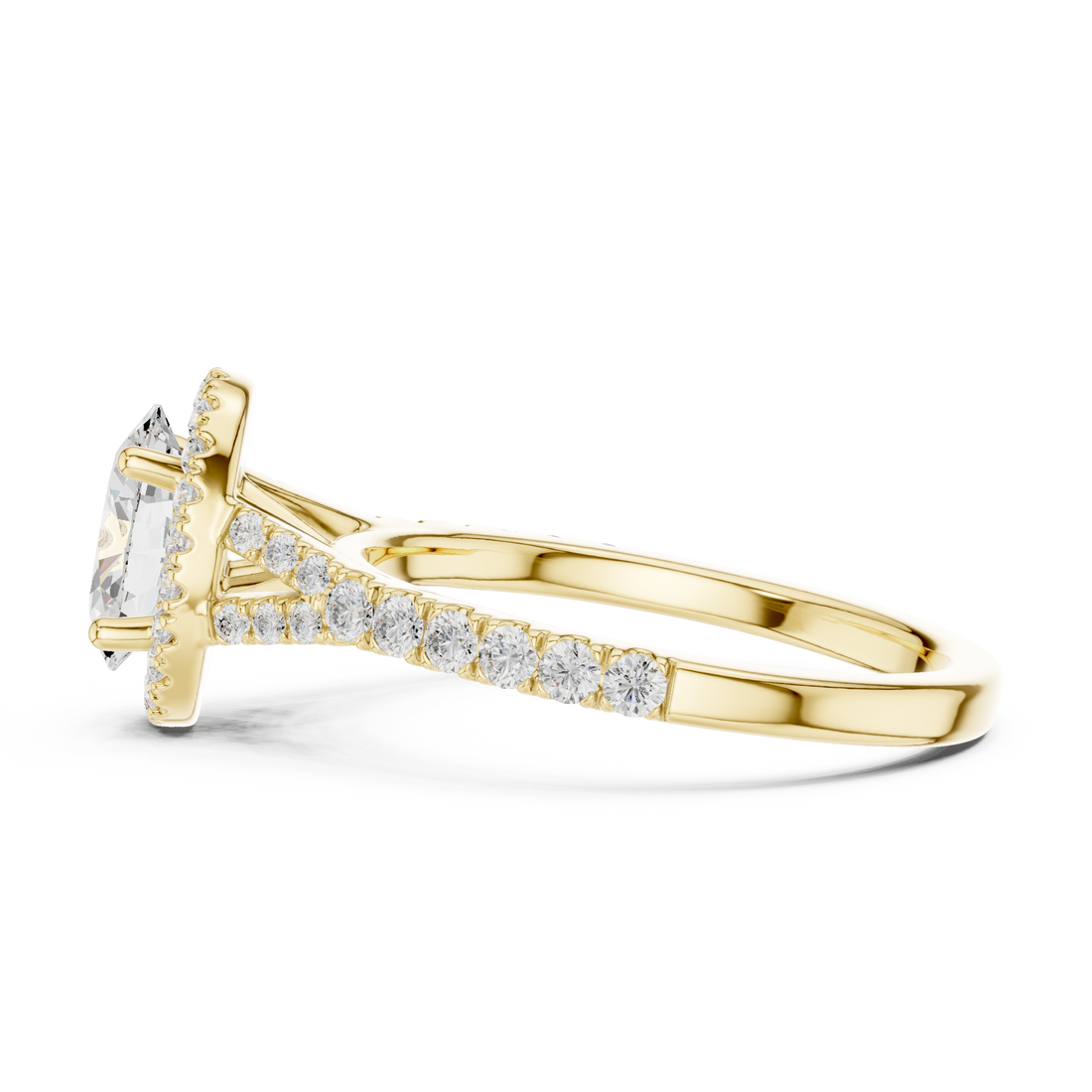 Three stone  with accent diamonds