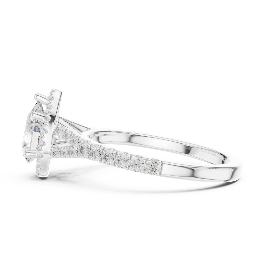 Premium  contemporary three stone design