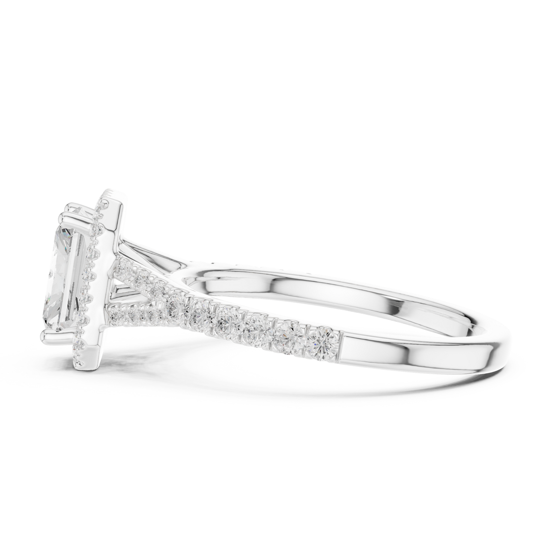 Premium  contemporary three stone design