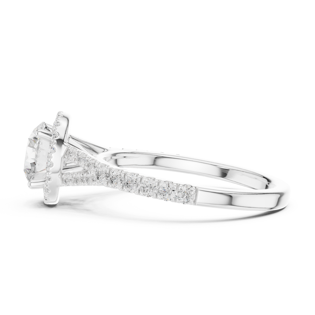 Premium  contemporary three stone design