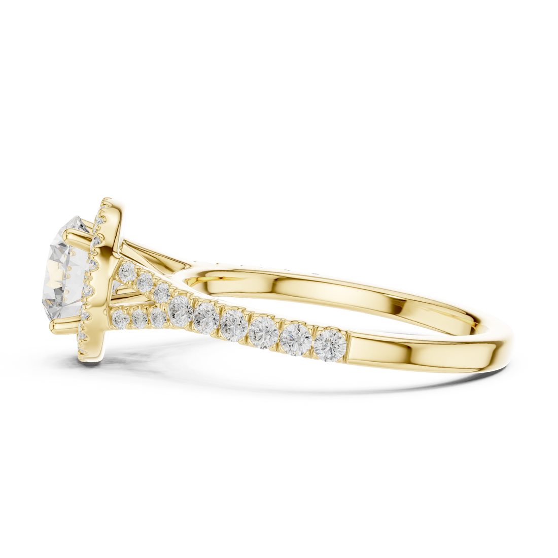 Three stone  with accent diamonds