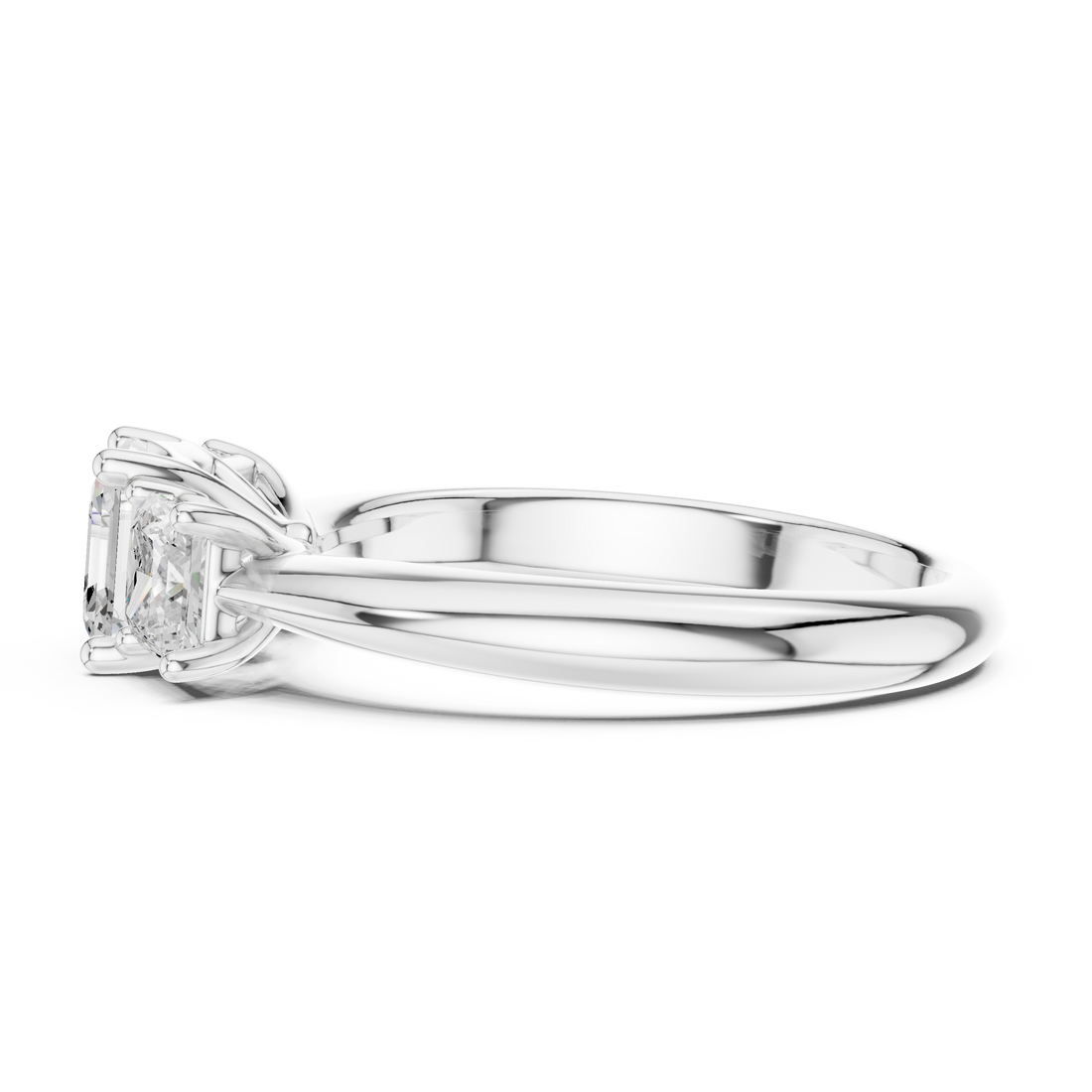 Premium  contemporary three stone design