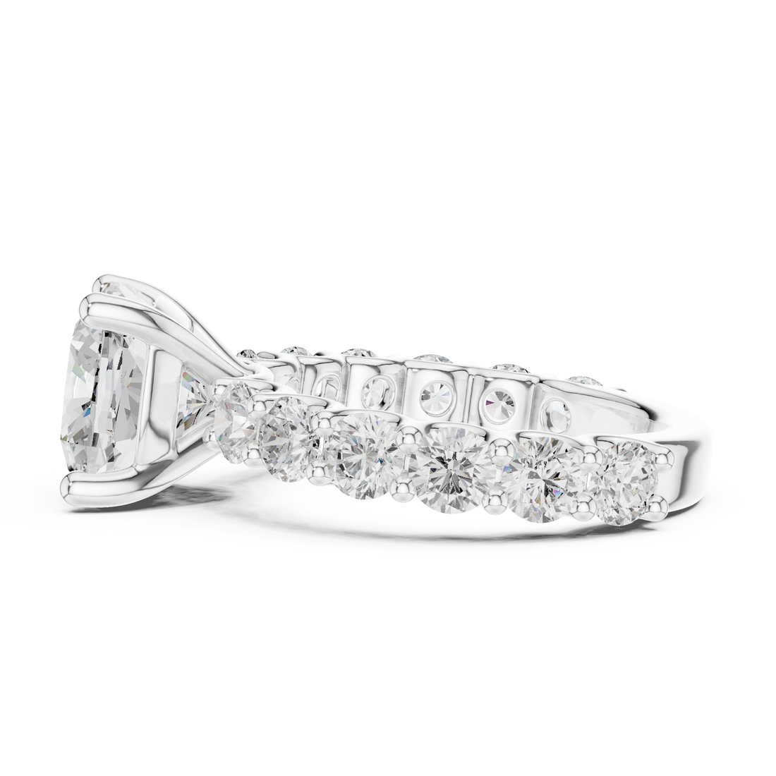 Premium  contemporary three stone design