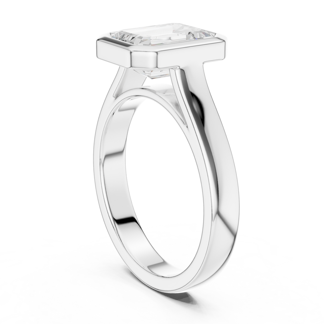 Minimal nose pin with polished finish.