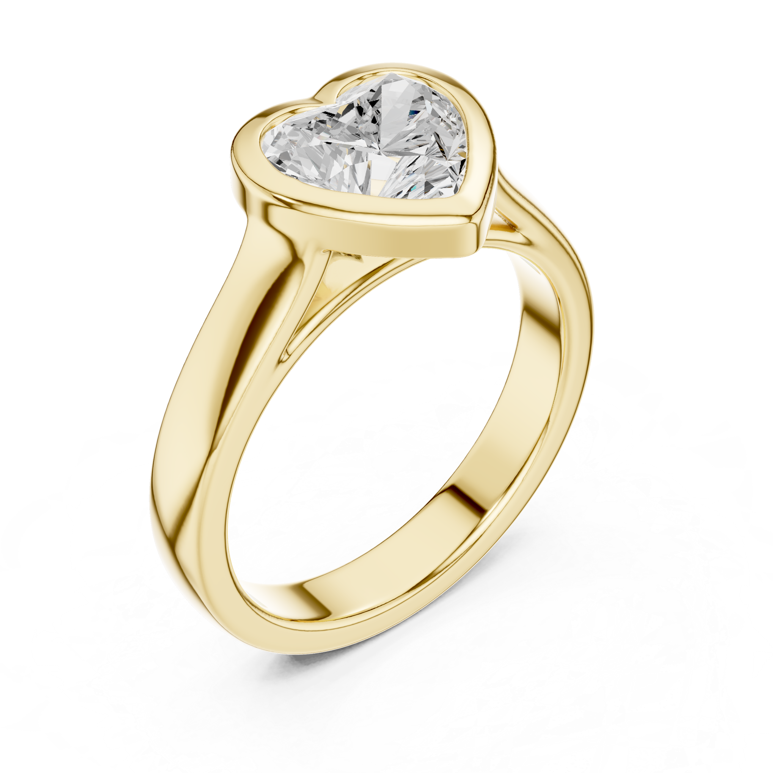 Men's bold diamond ring with square setting.