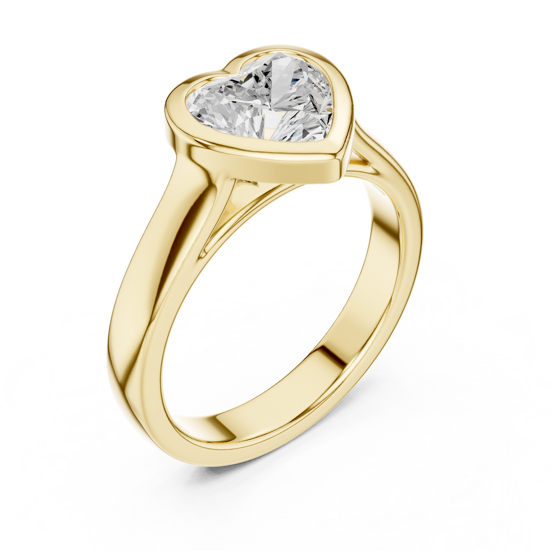 Men's bold diamond ring with square setting.
