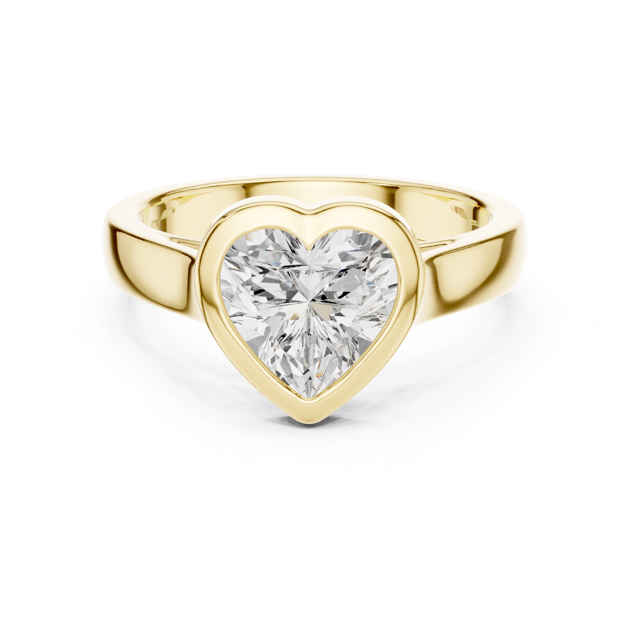 Men's smooth band ring with polished finish.