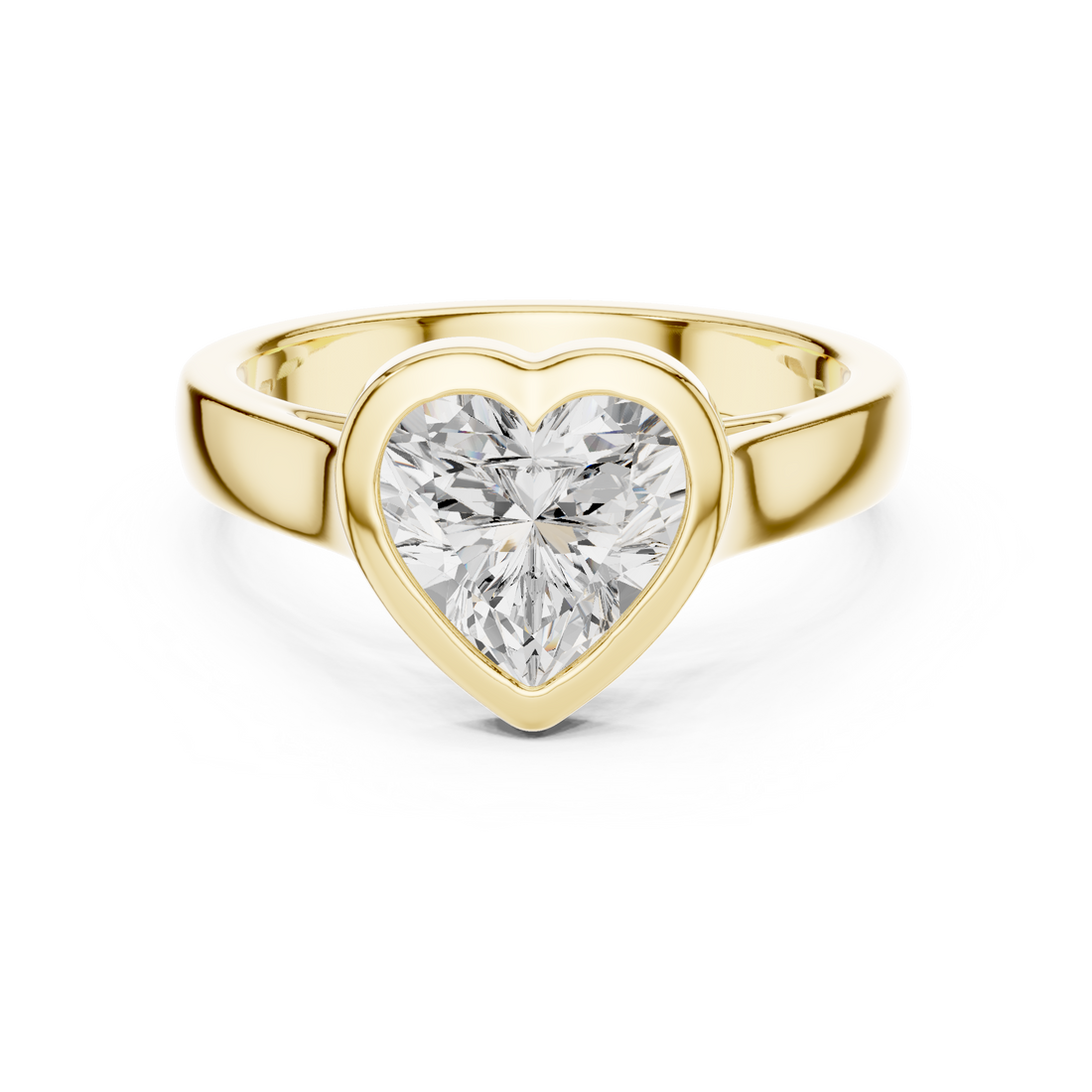Men's smooth band ring with polished finish.