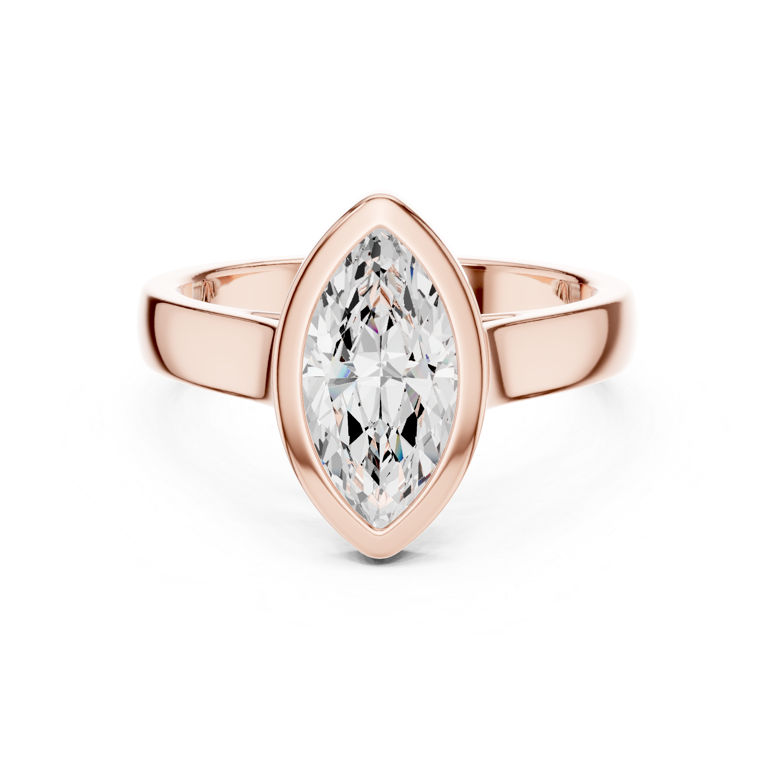 Men's gemstone ring with modern structure.