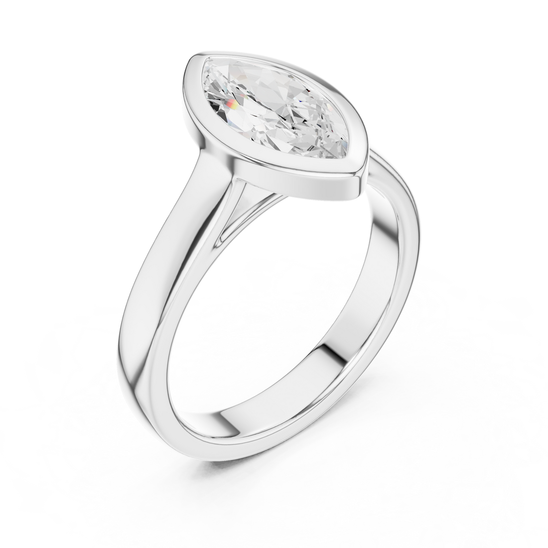 Adjustable baby ring with smooth surface.