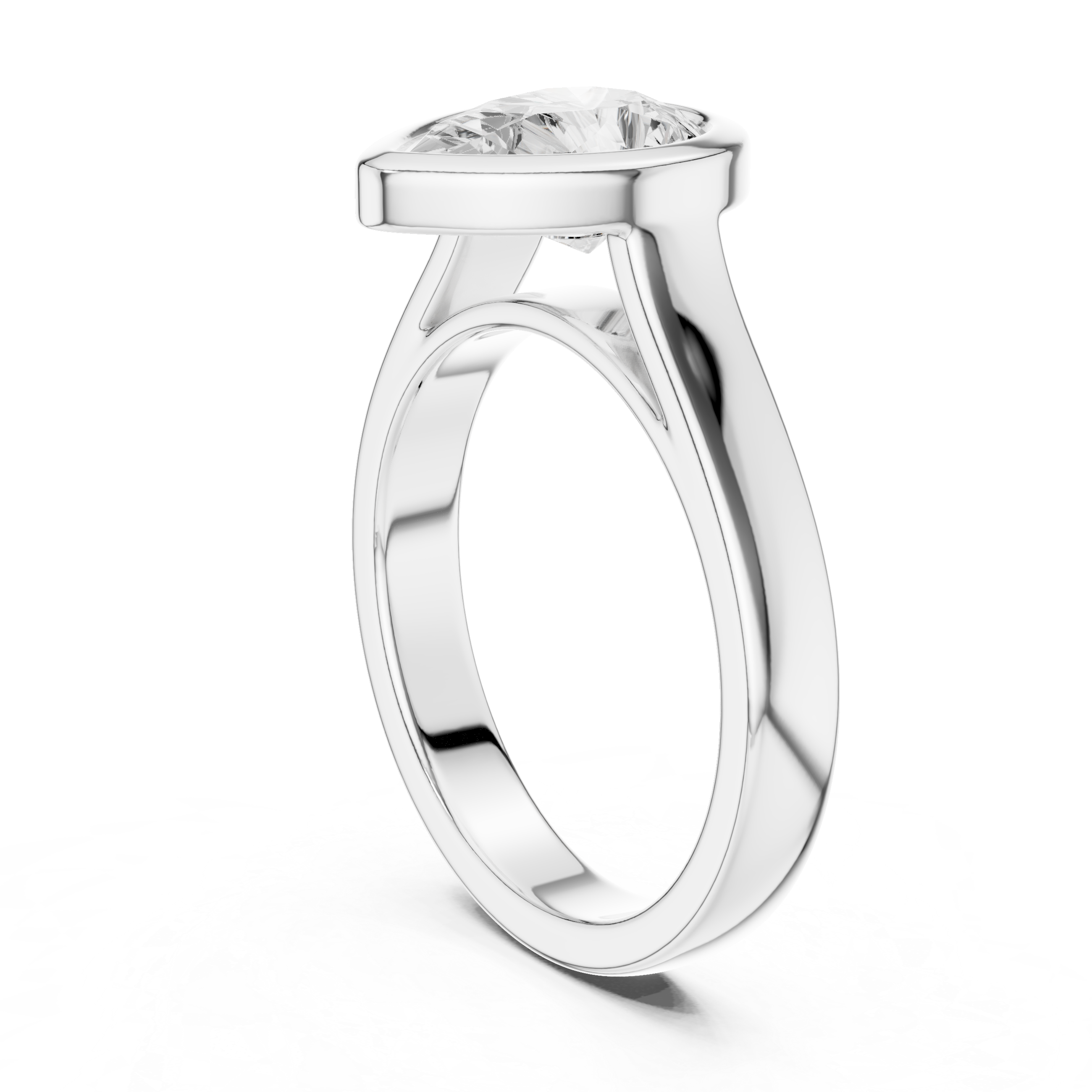 Engagement jewellery set with diamond accents.