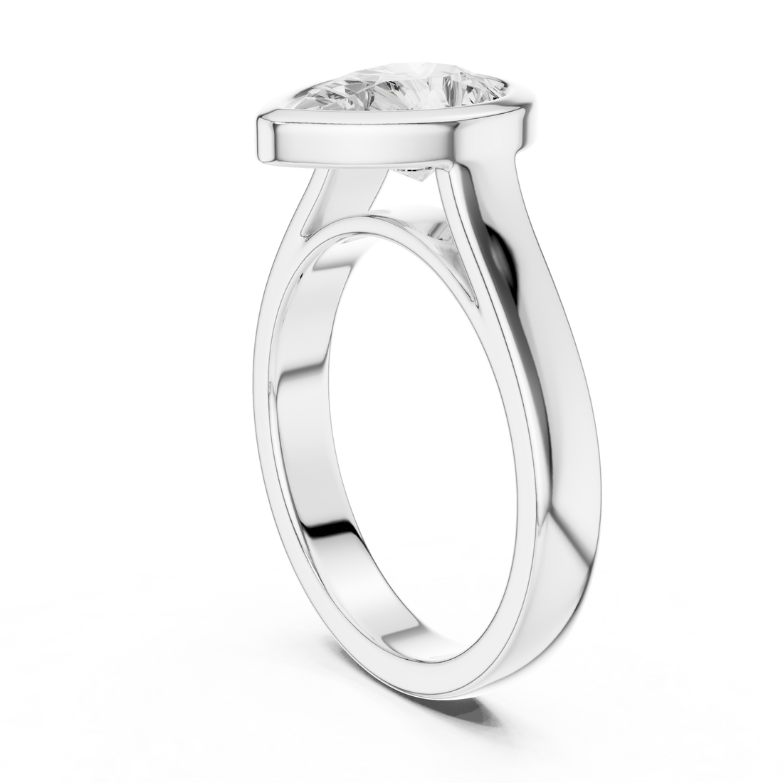 Engagement jewellery set with diamond accents.
