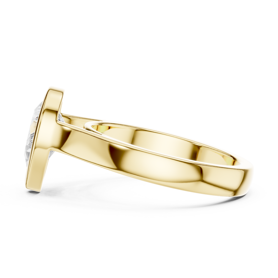 Diamond pendant with brilliant round stone.