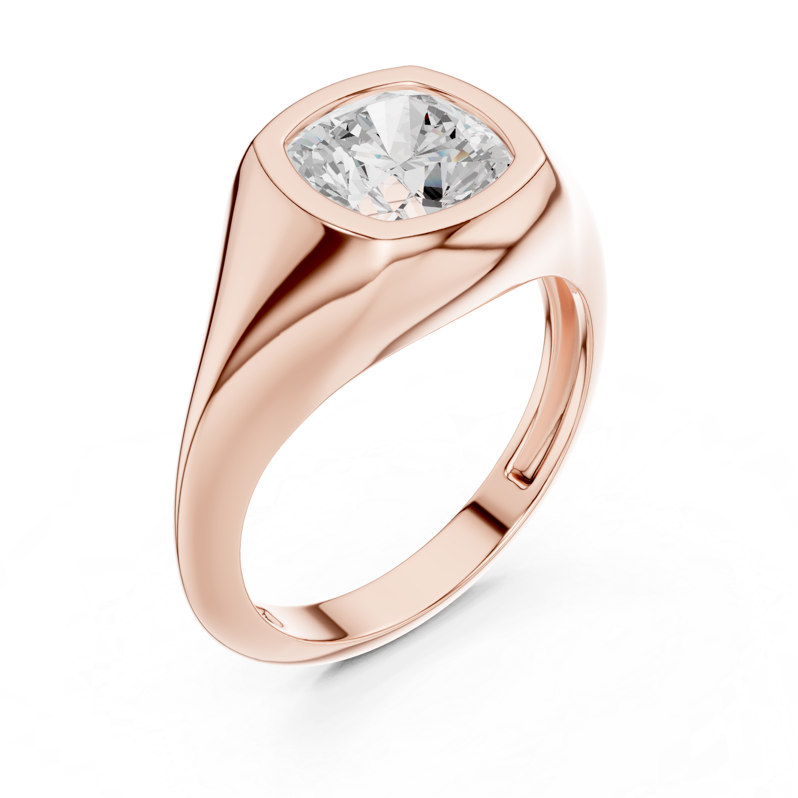 Floral carved toe ring with intricate detail.