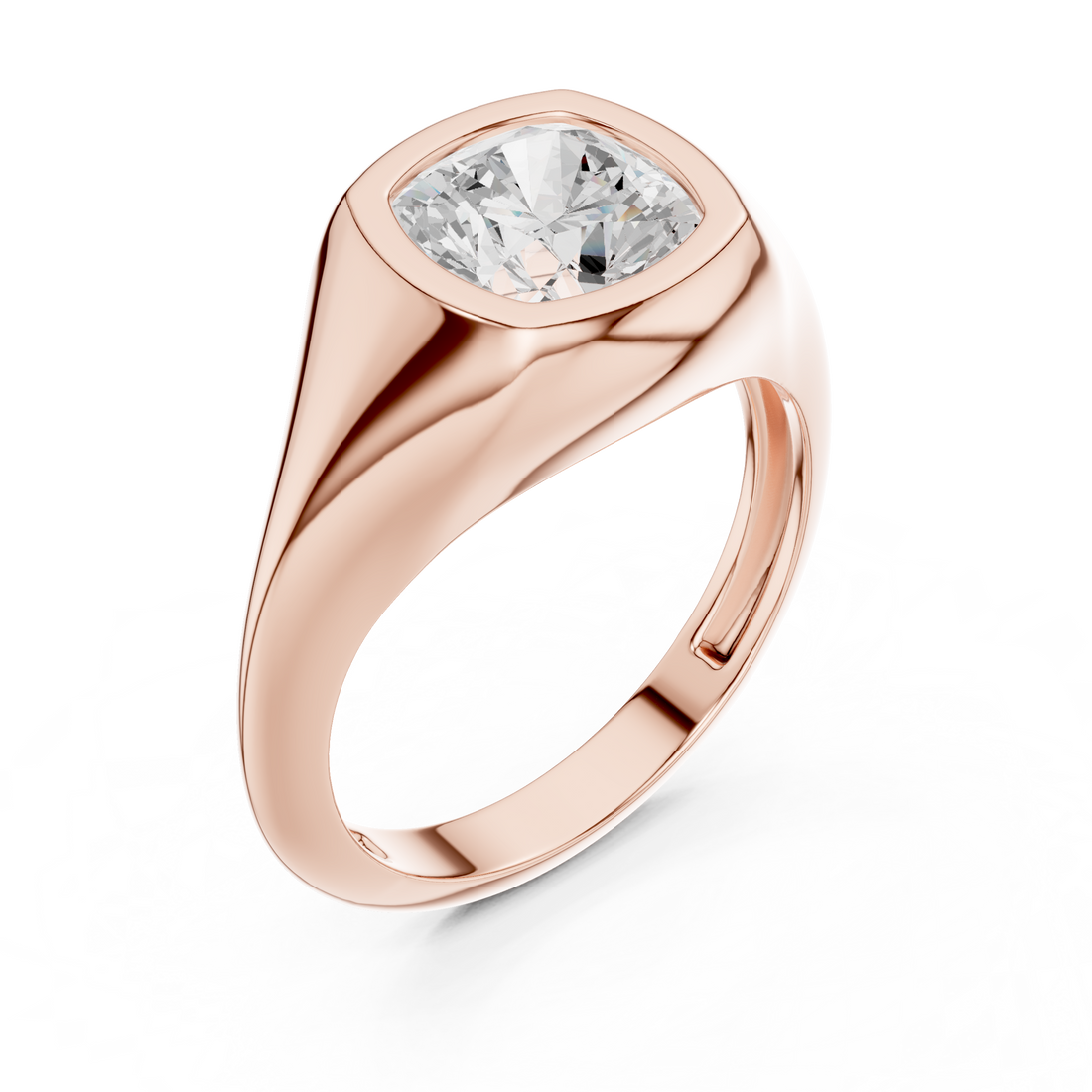 Floral carved toe ring with intricate detail.
