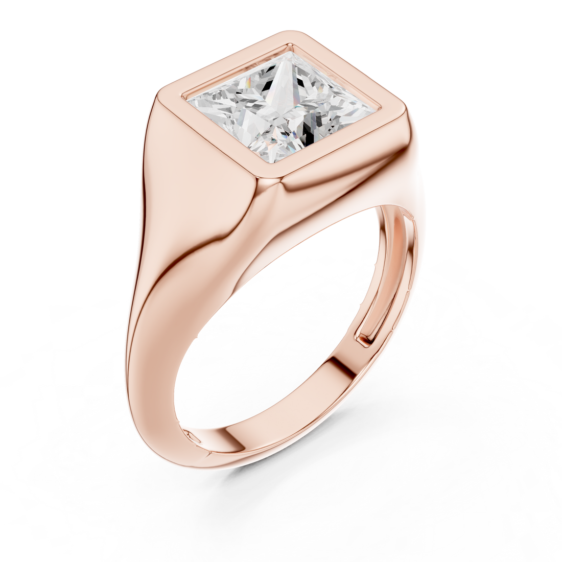 Diamond pendant necklace with sparkling centerpiece.