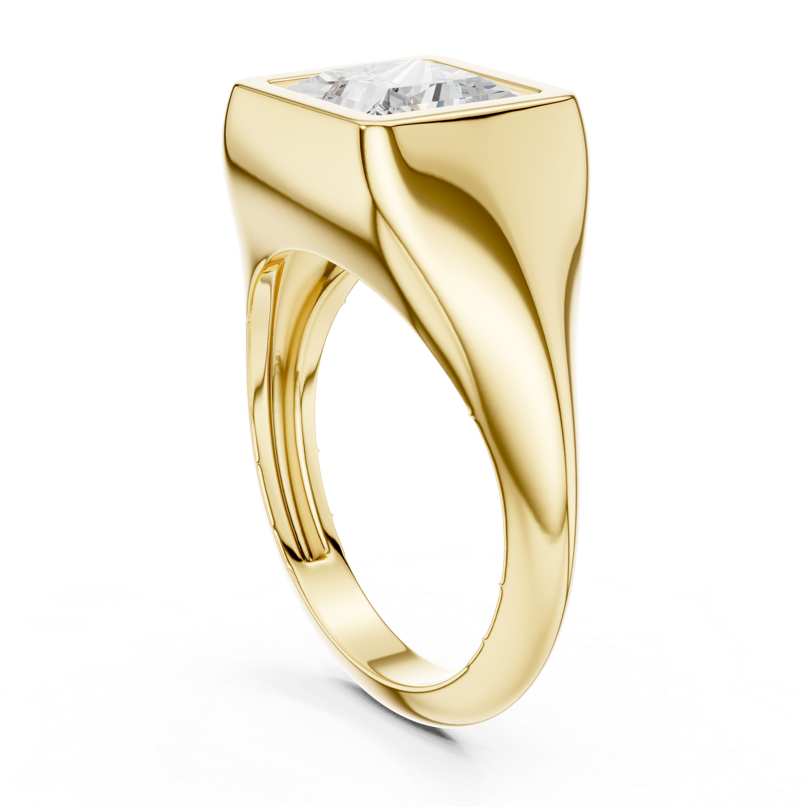 Classic gold chain bracelet with smooth finish.