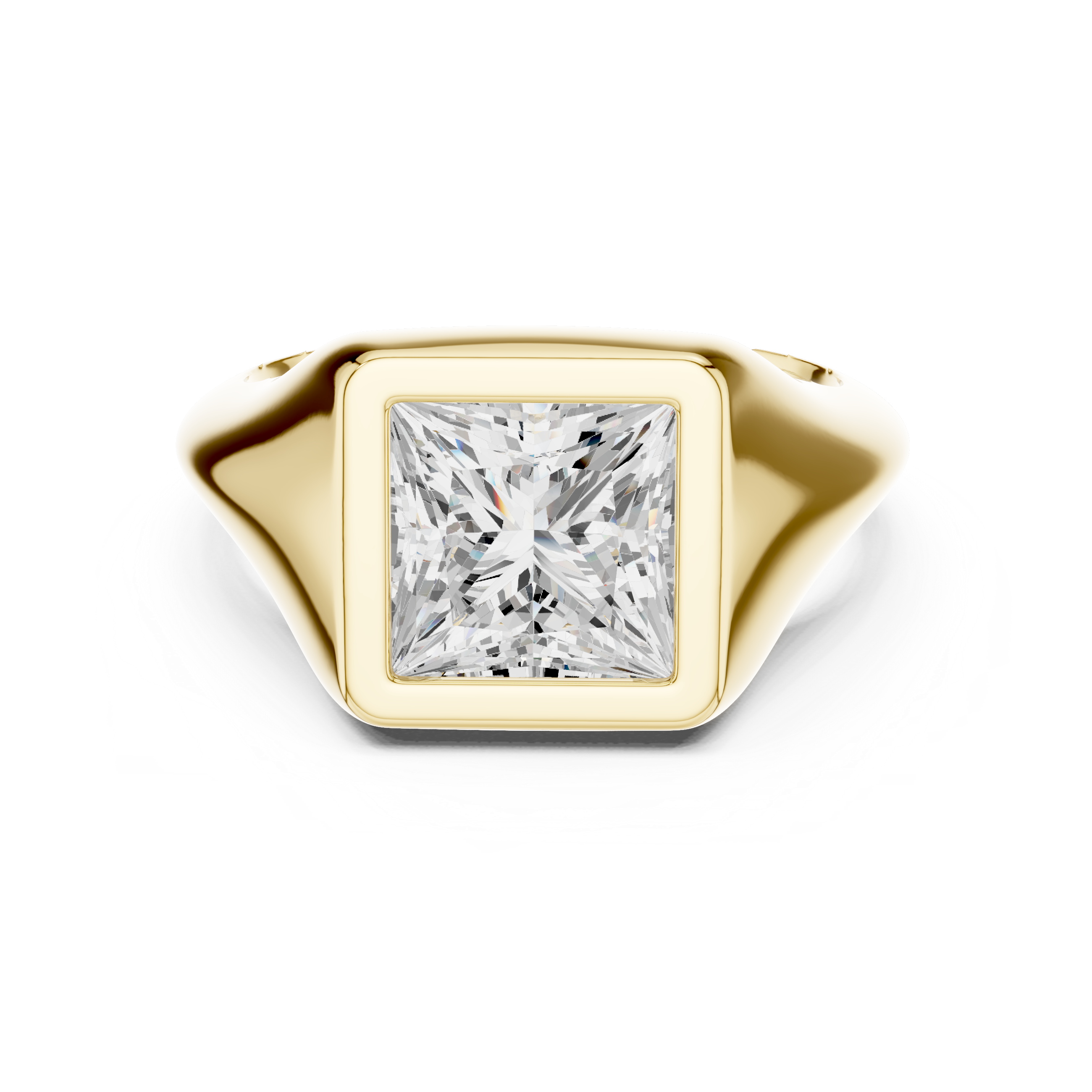 Bold cuff bracelet with sleek structure.
