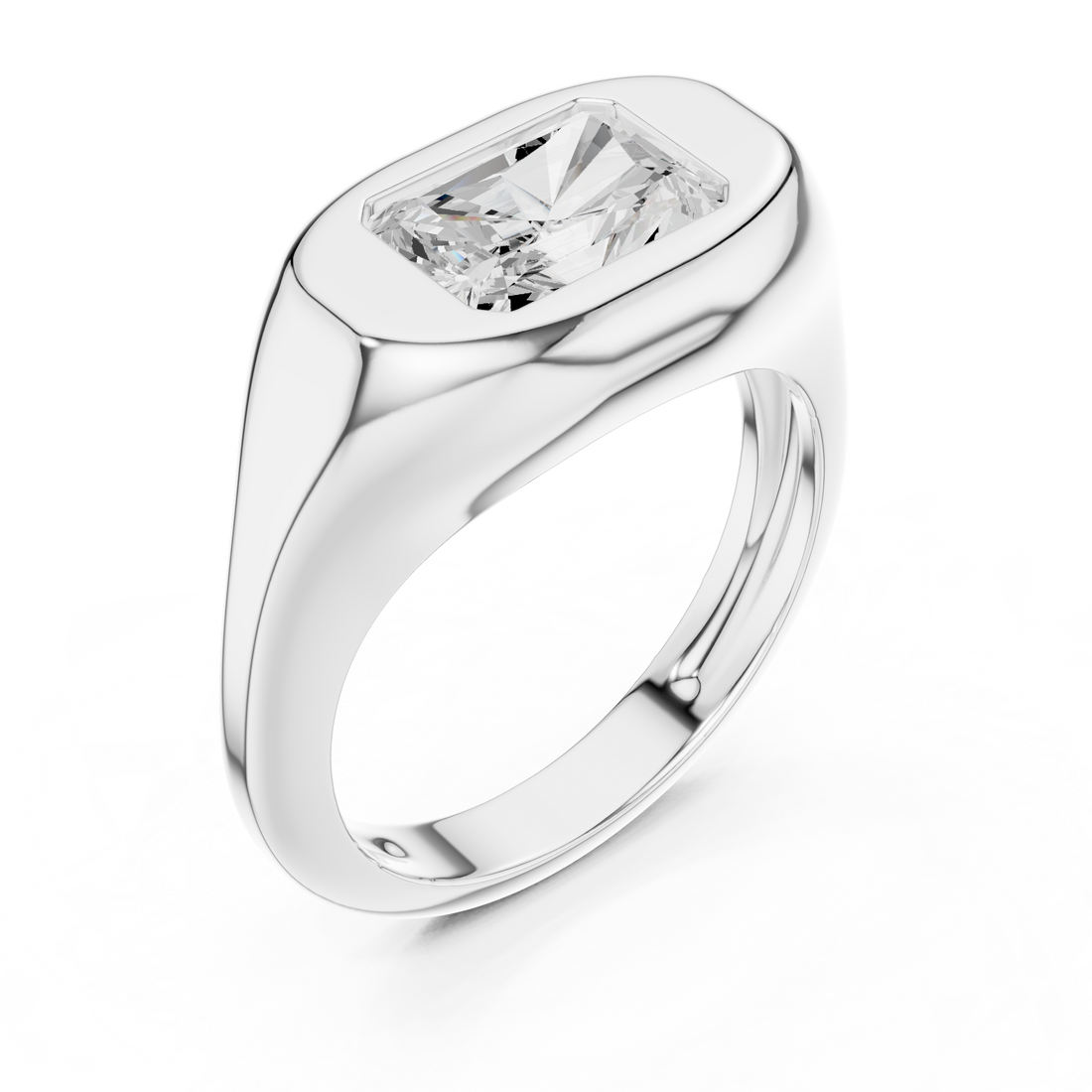 Sapphire gemstone ring with rich blue center.