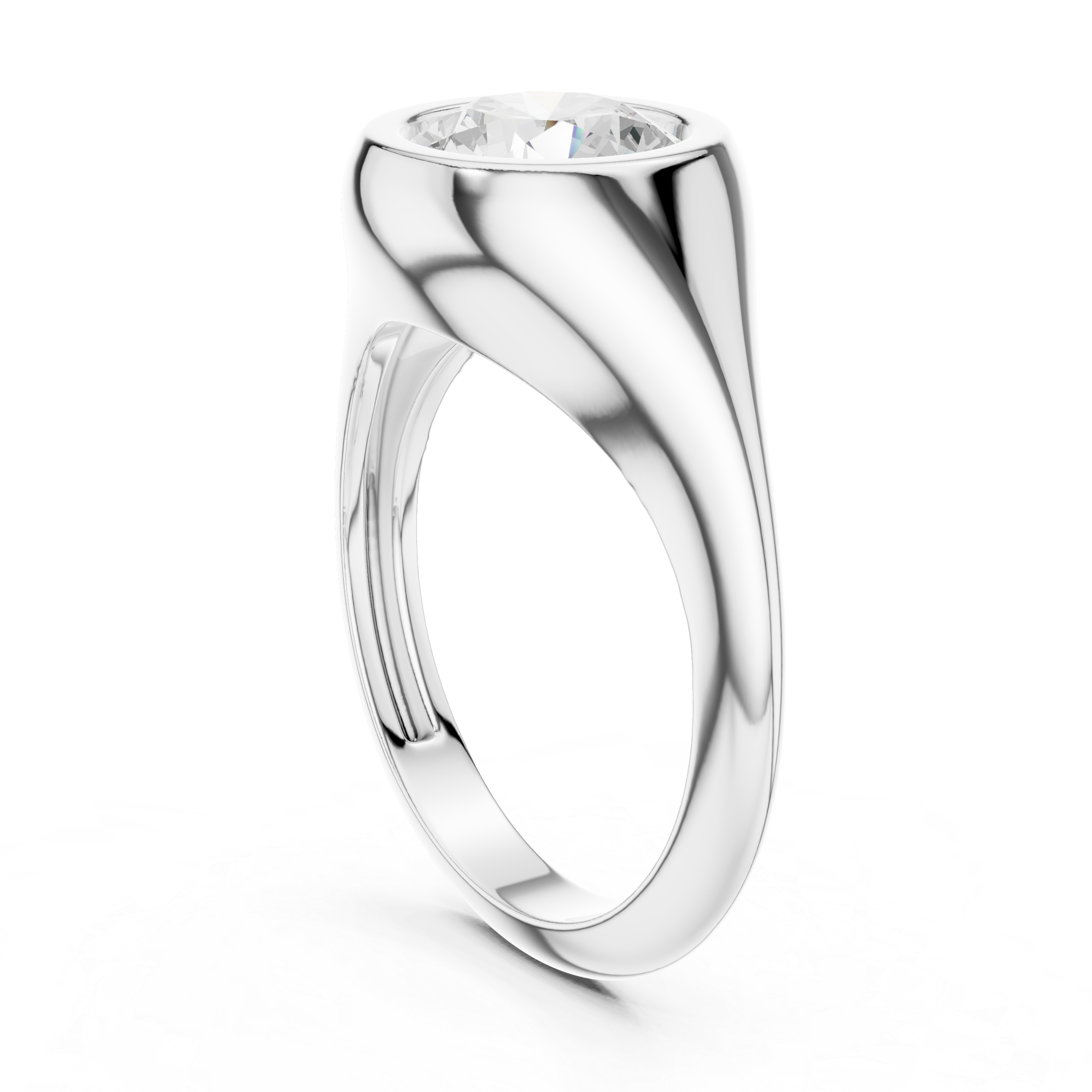 Classic engagement ring with timeless design.