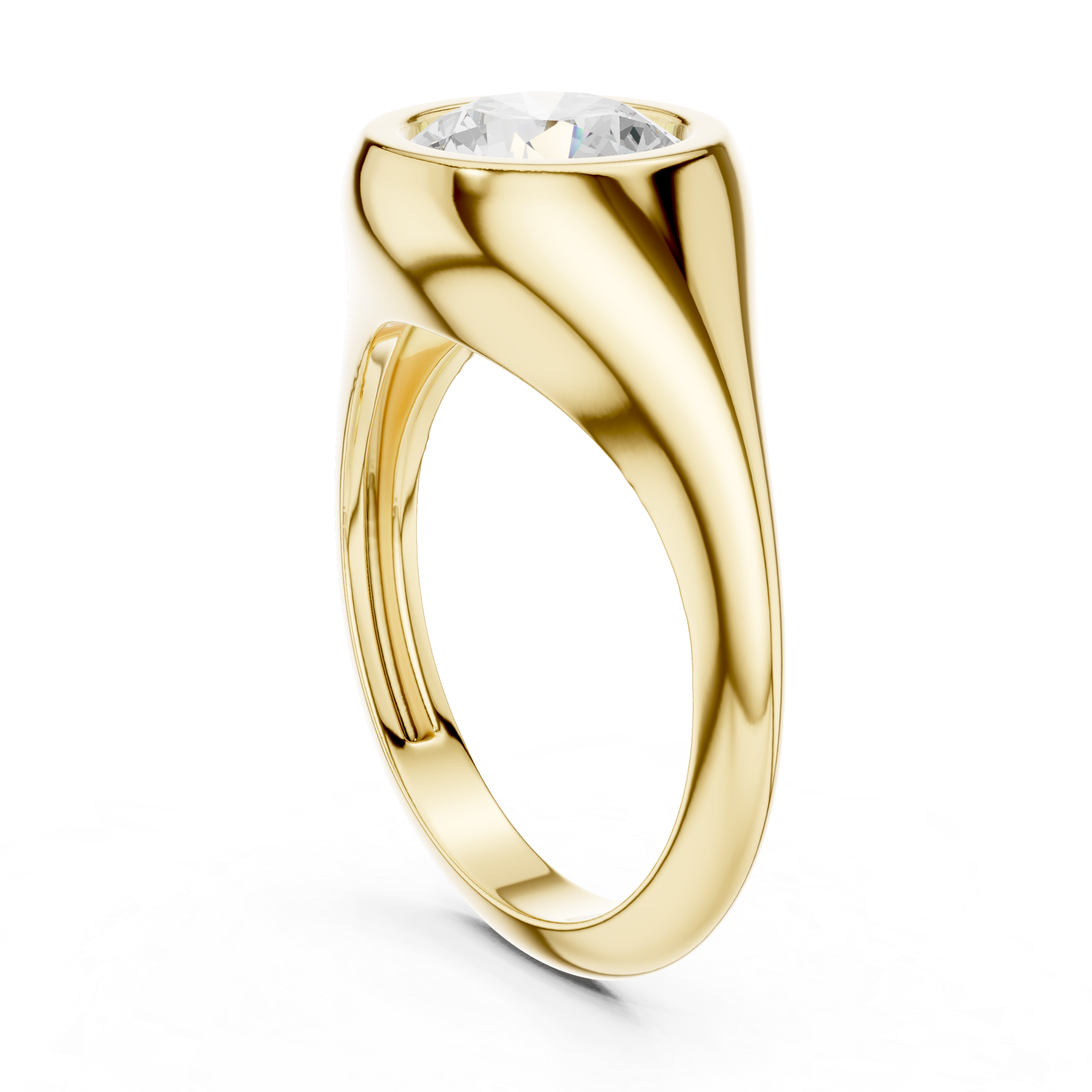 Small diamond earrings with classic shine.