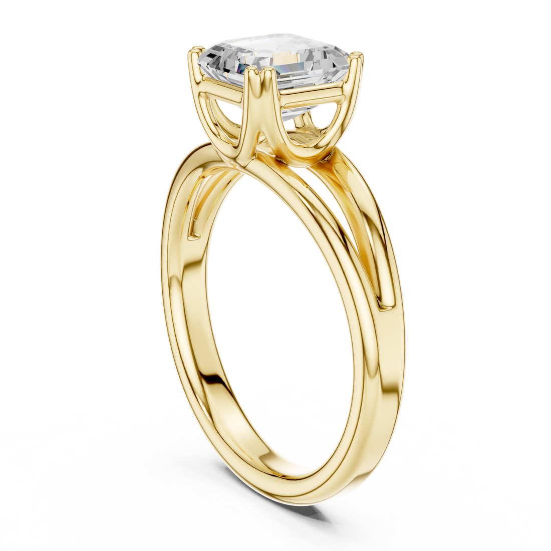 Plain toe ring with glossy metal finish.