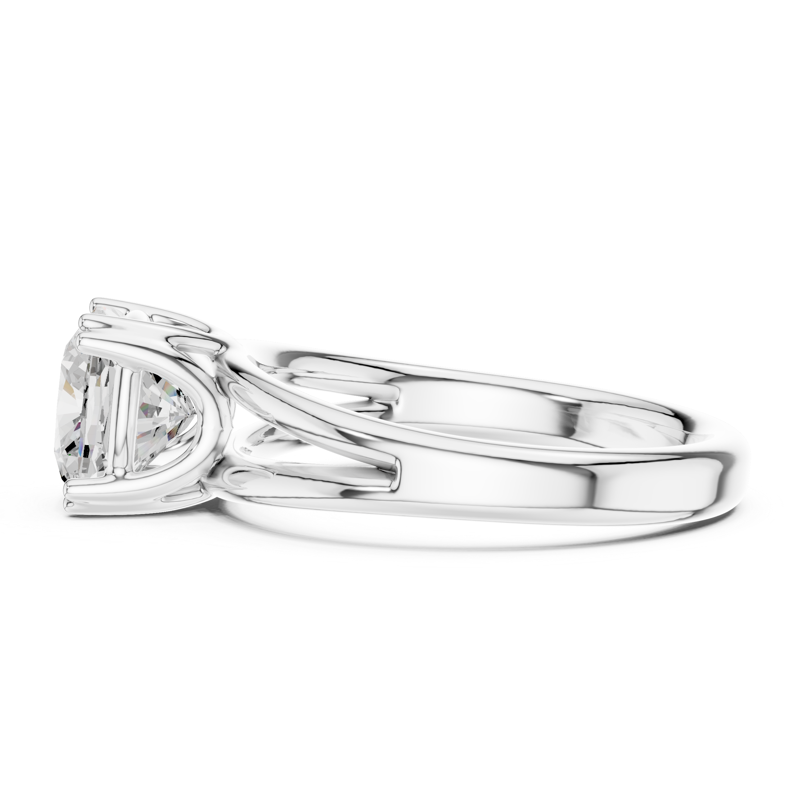 Men's gold band ring with classic shine.