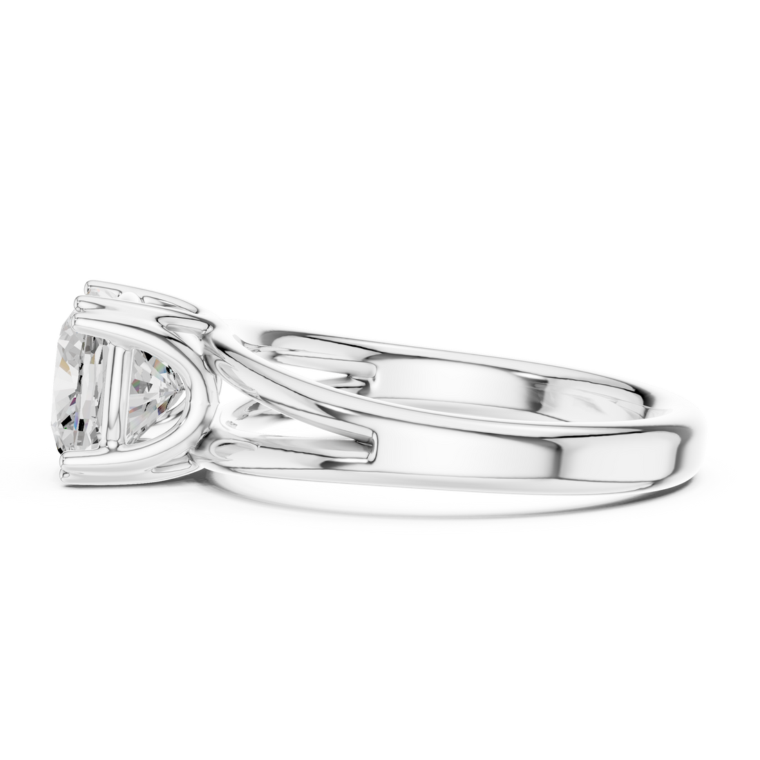 Men's gold band ring with classic shine.