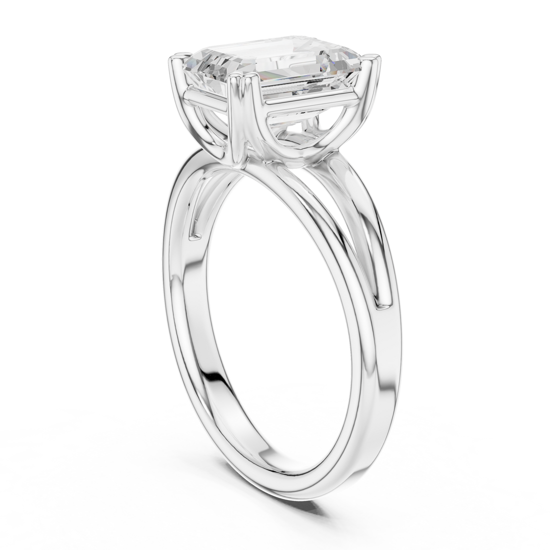 Large cocktail ring with bright gemstone center.