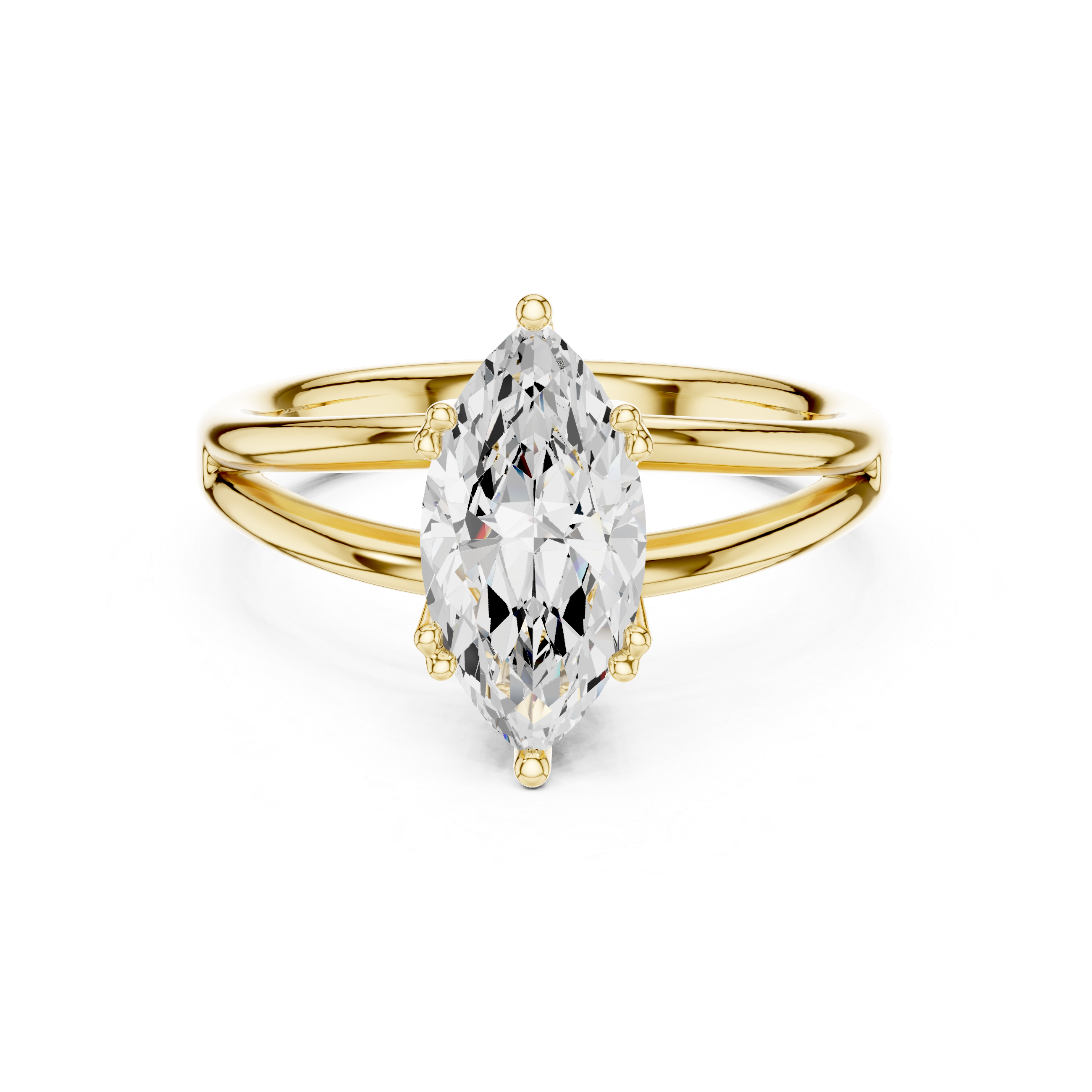 Eternity ring with continuous diamond shine.