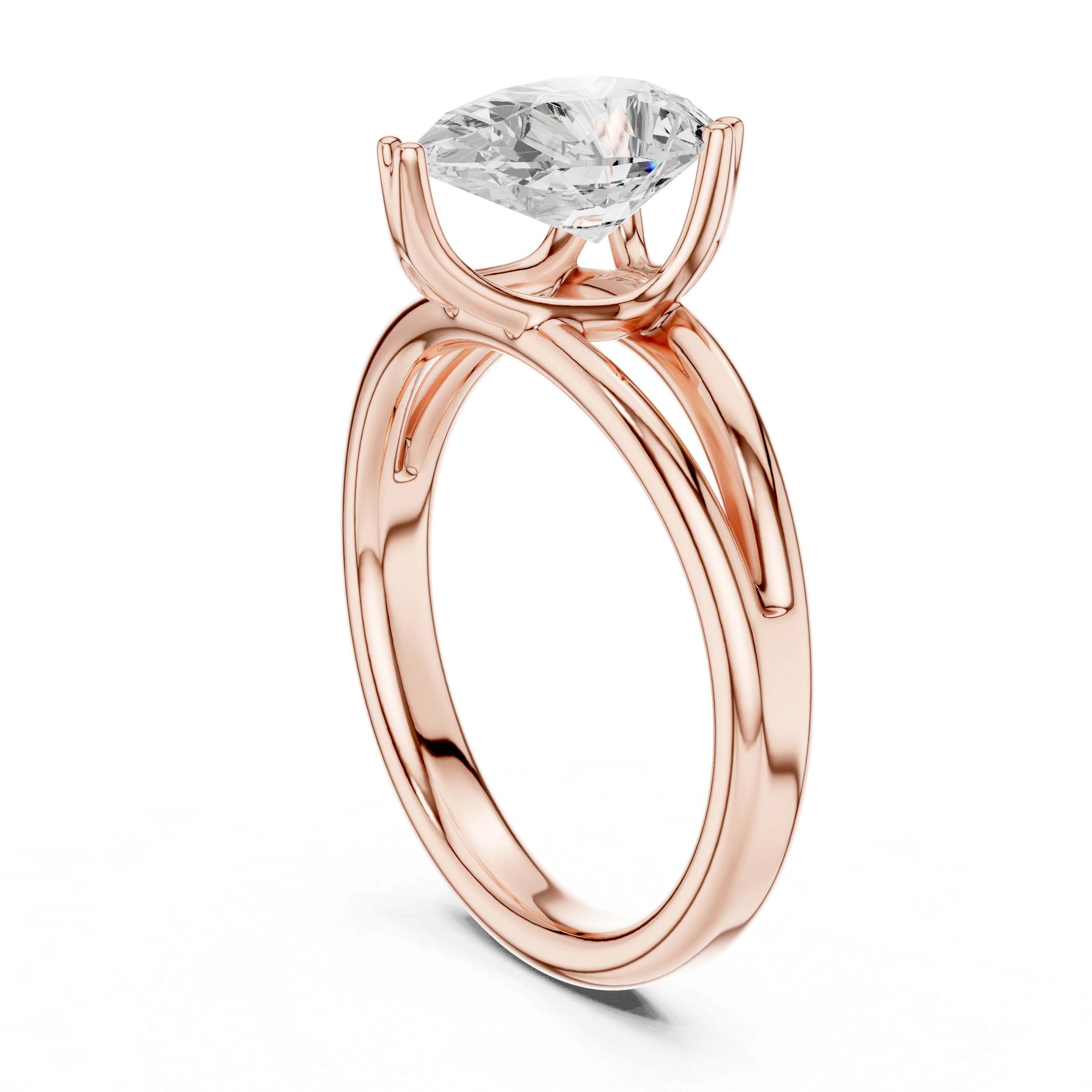 Glossy gold bangle with sleek polish.