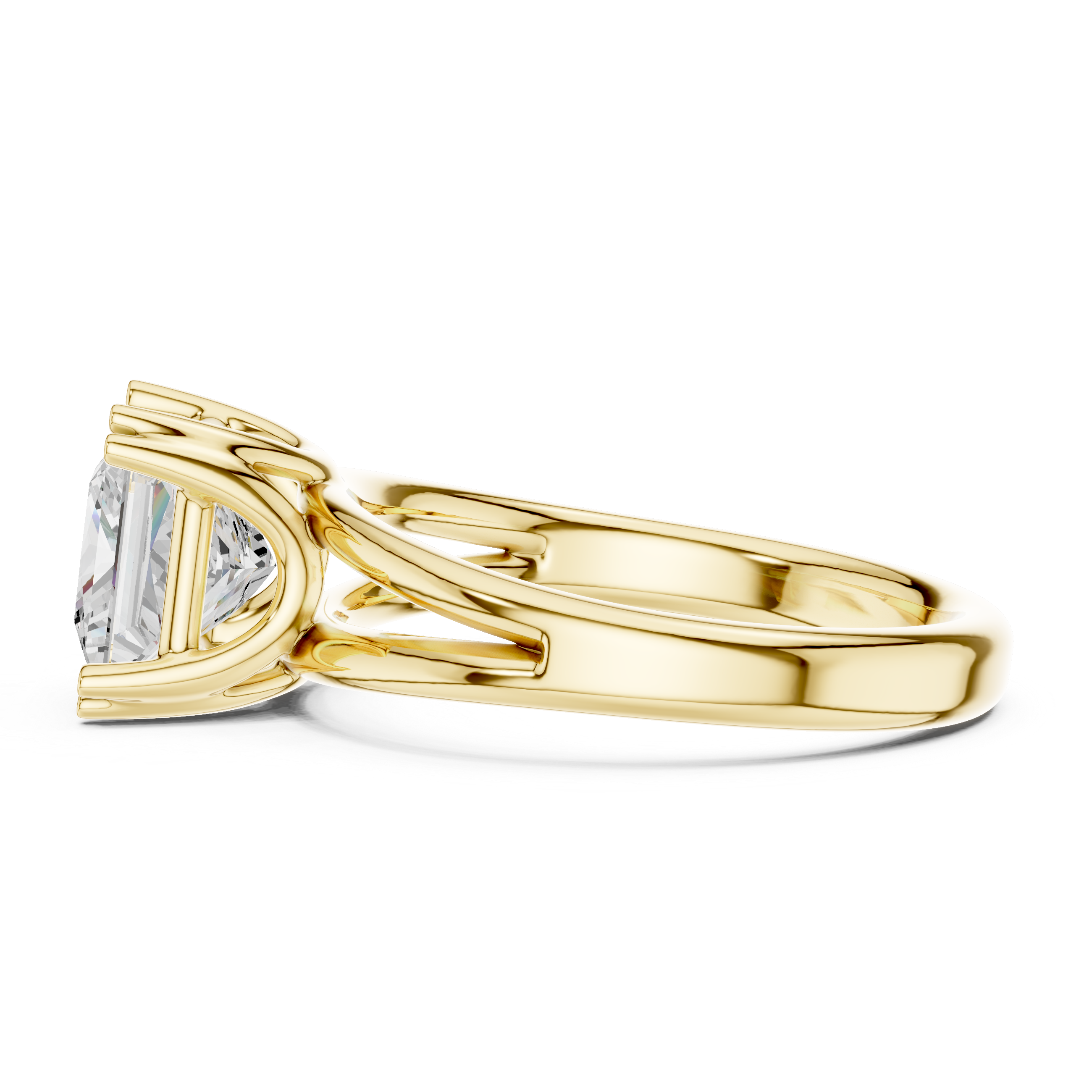 Plain toe ring with polished finish.