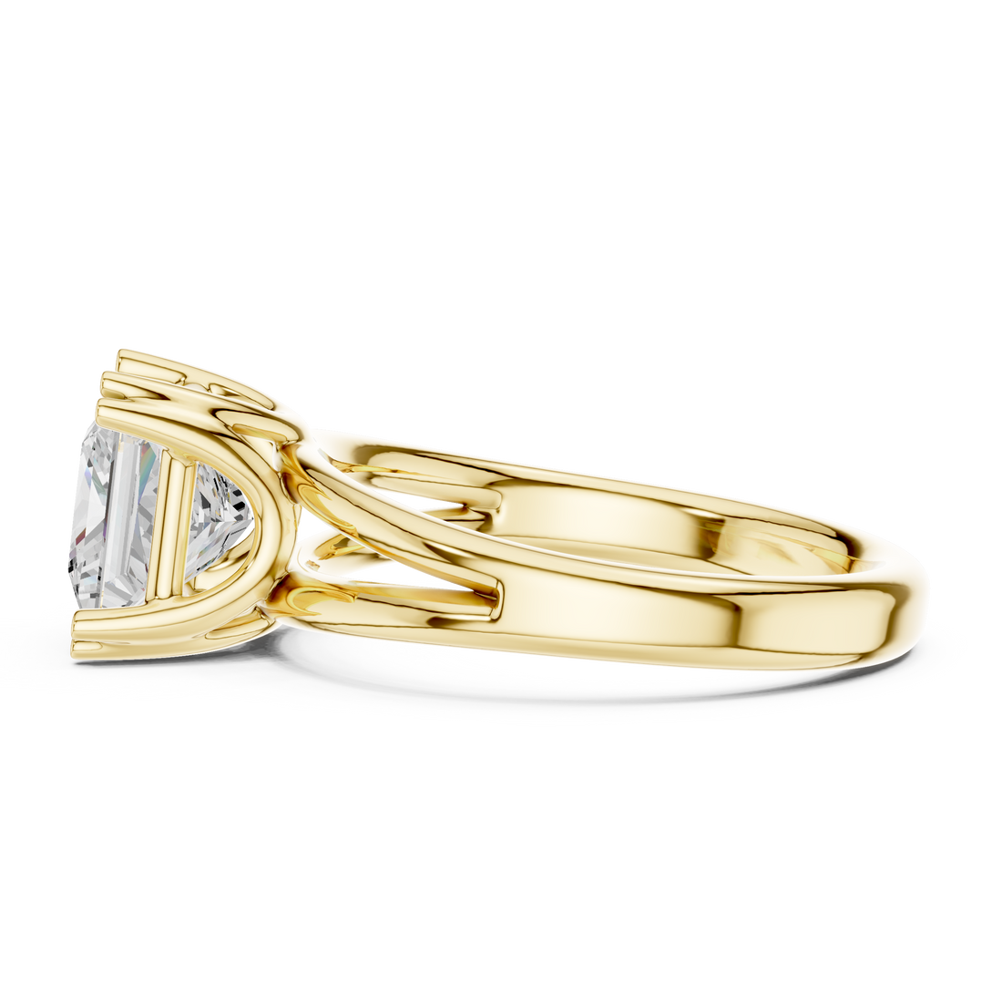 Plain toe ring with polished finish.