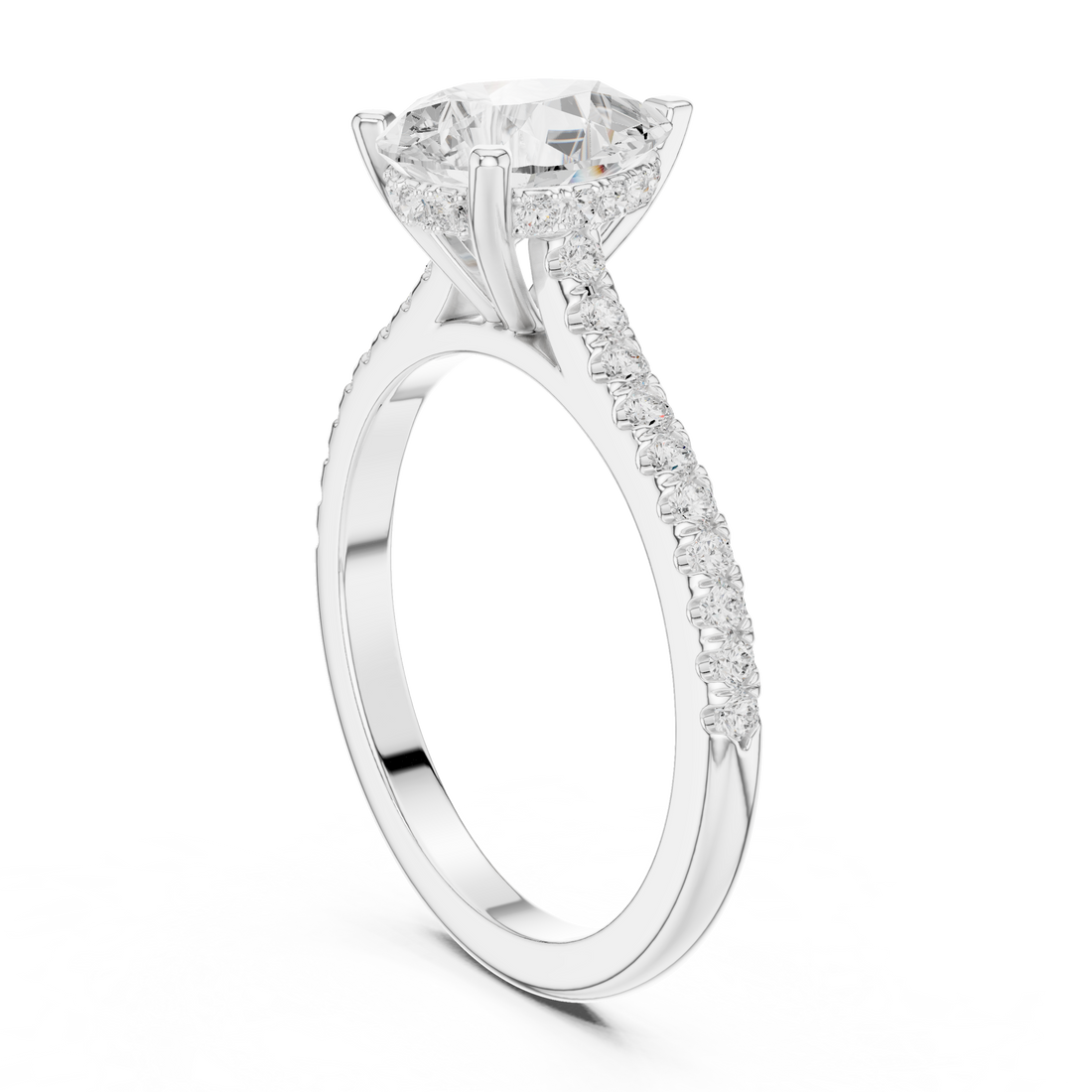 Sleek Round Brilliant Cut Diamond Solitaire Pendant Necklace perfect for both casual and formal styling