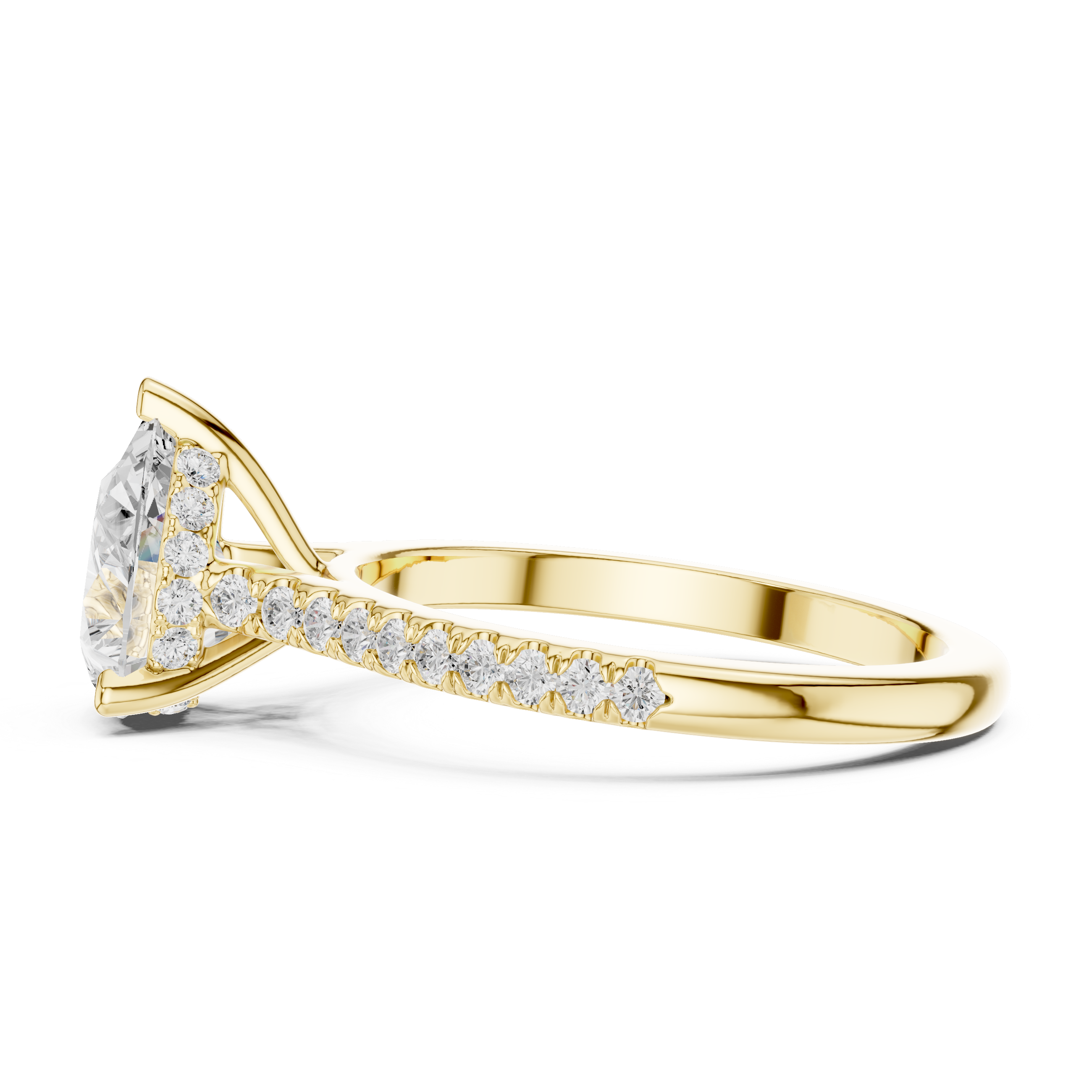 Sparkling featuring intricate diamond detail and fine finish