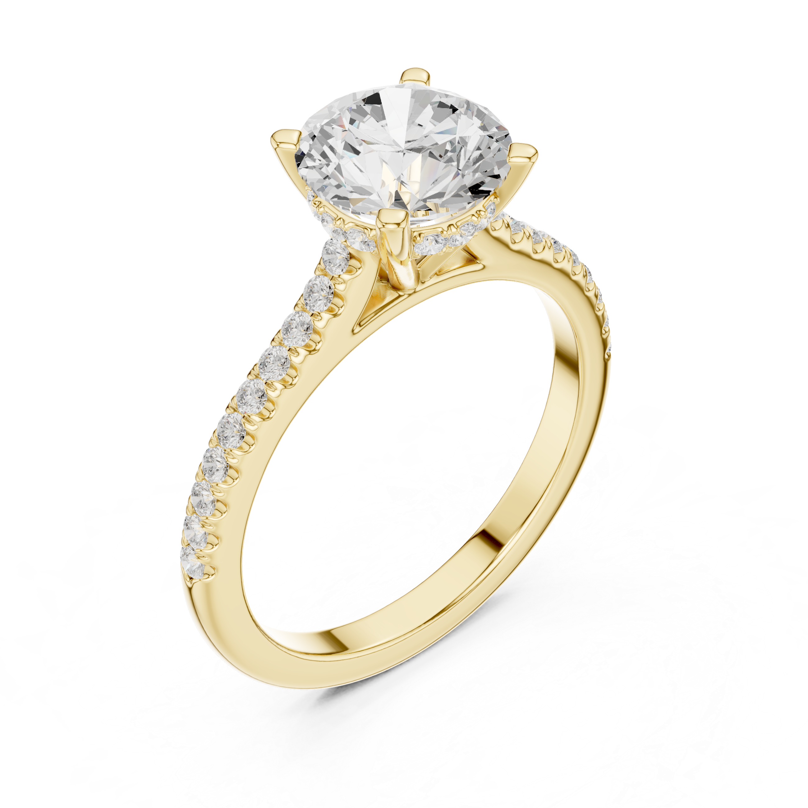 Sleek Round Brilliant Cut Diamond Solitaire Pendant Necklace perfect for both casual and formal styling