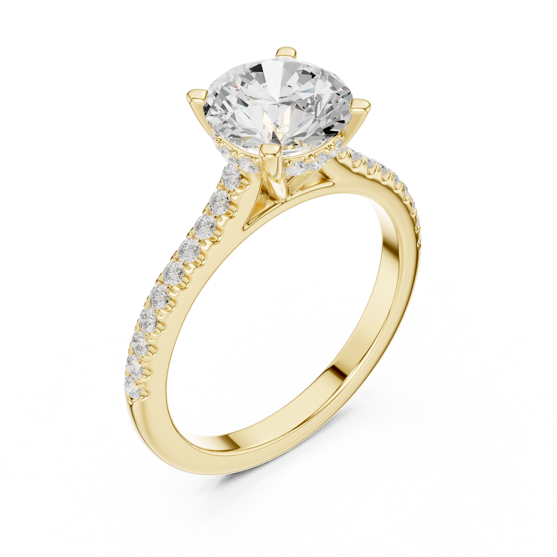 Sleek Round Brilliant Cut Diamond Solitaire Pendant Necklace perfect for both casual and formal styling