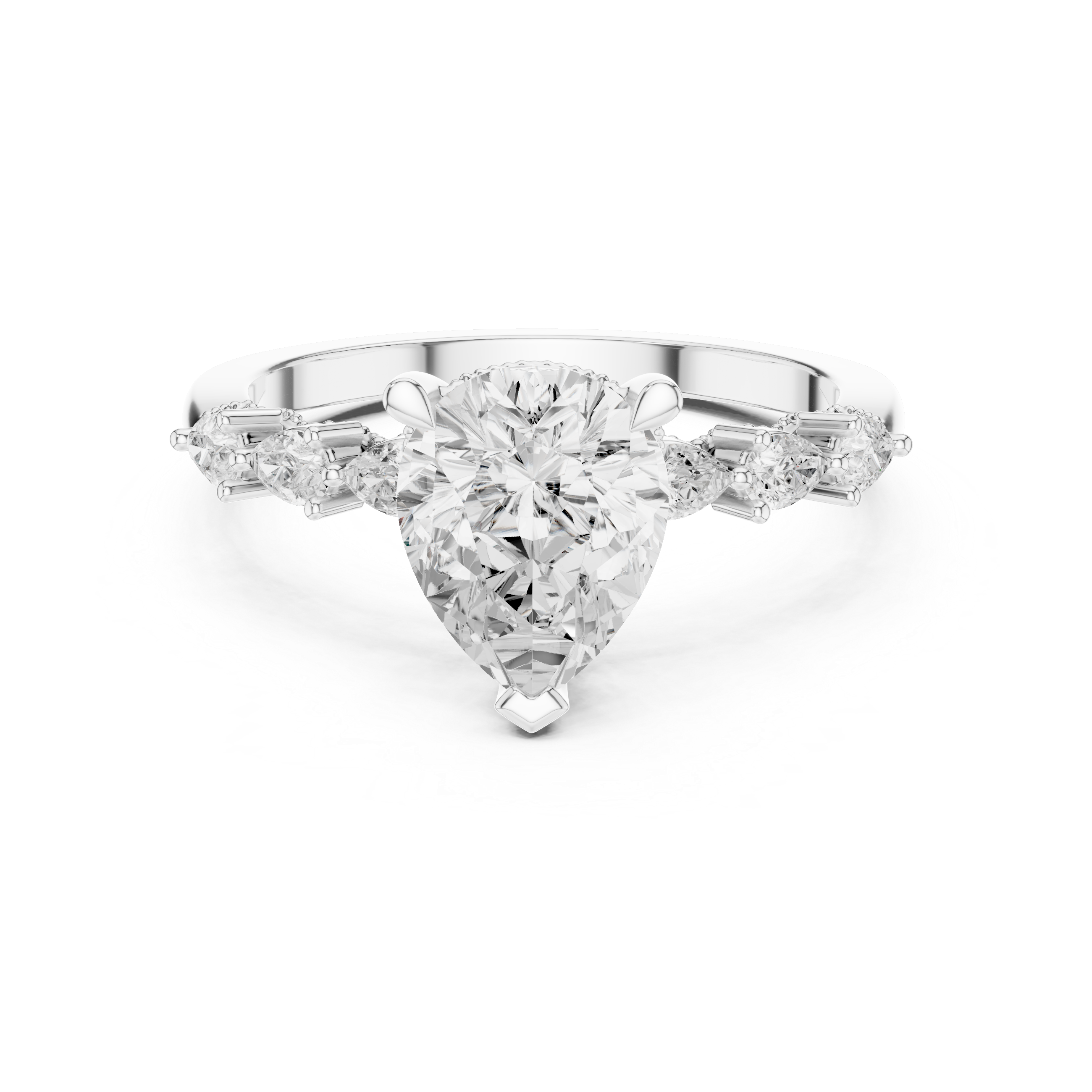 Elegant Round Cut Diamond Solitaire Pendant Necklace in Four Prong Setting handcrafted jewelry for a sophisticated luxury look