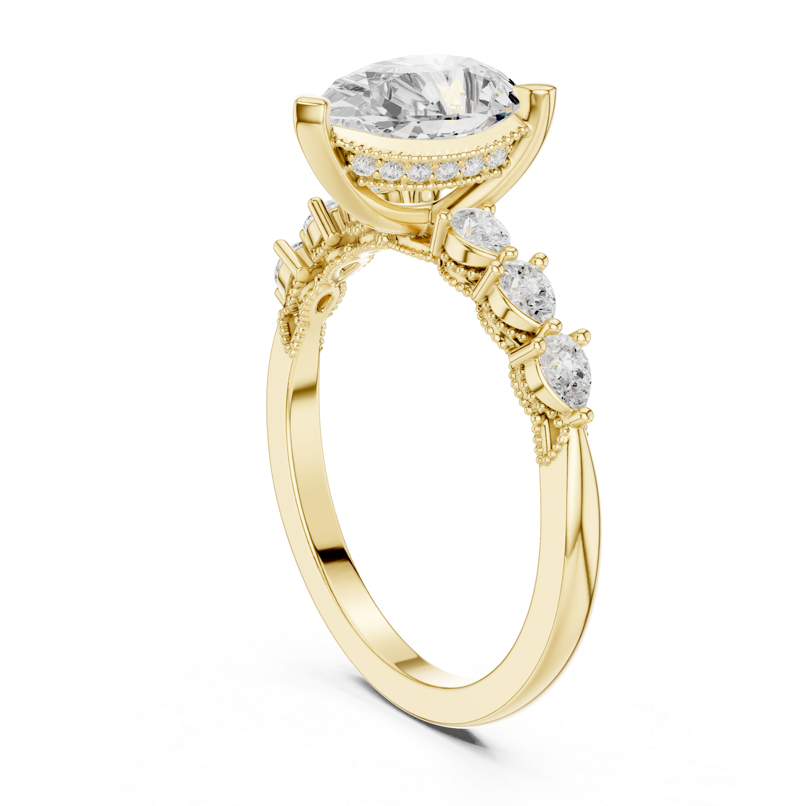 Sparkling featuring intricate diamond detail and fine finish