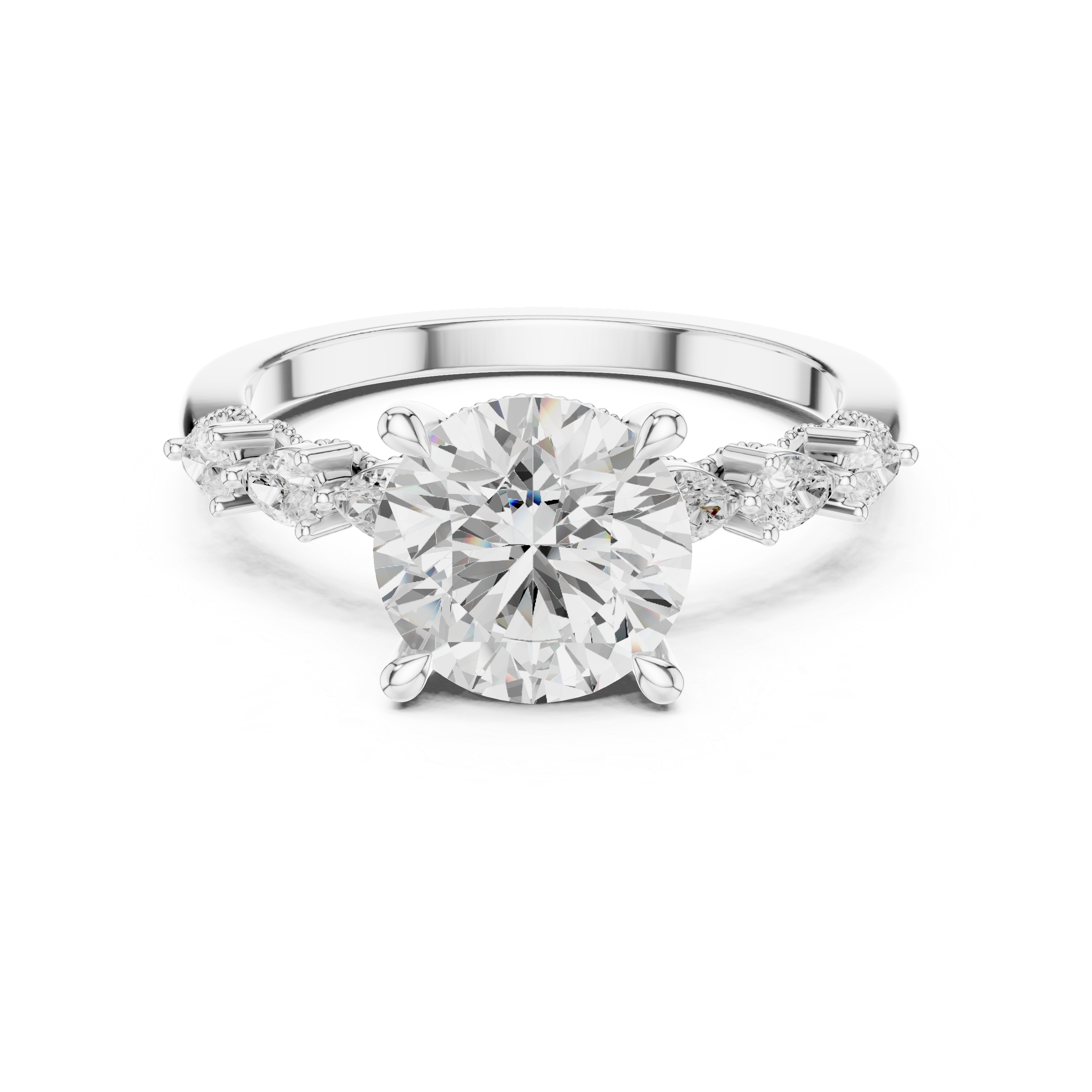 Sleek Round Brilliant Cut Diamond Solitaire Pendant Necklace perfect for both casual and formal styling