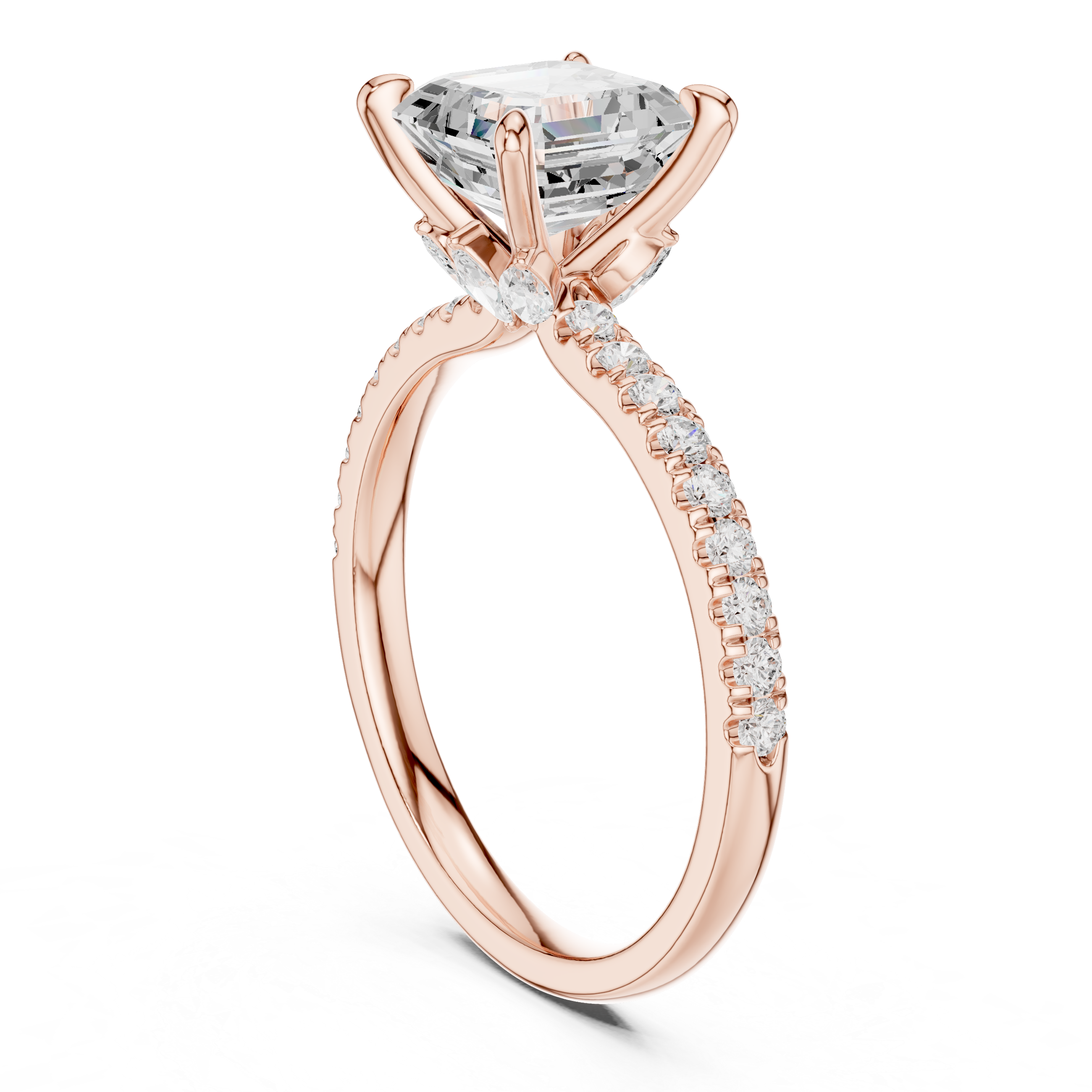Sparkling featuring intricate diamond detail and fine finish