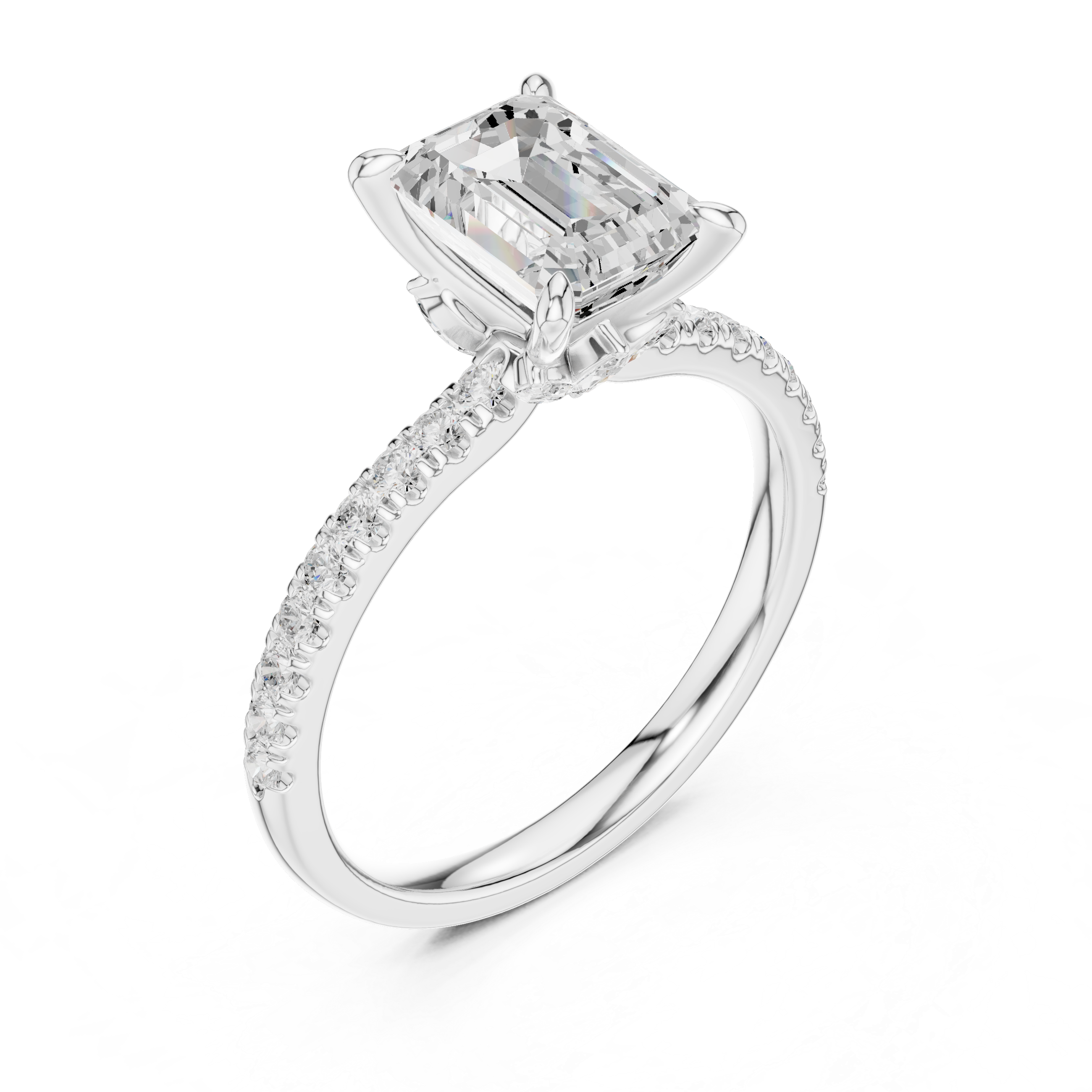 Elegant Round Cut Diamond Solitaire Pendant Necklace in Four Prong Setting handcrafted jewelry for a sophisticated luxury look