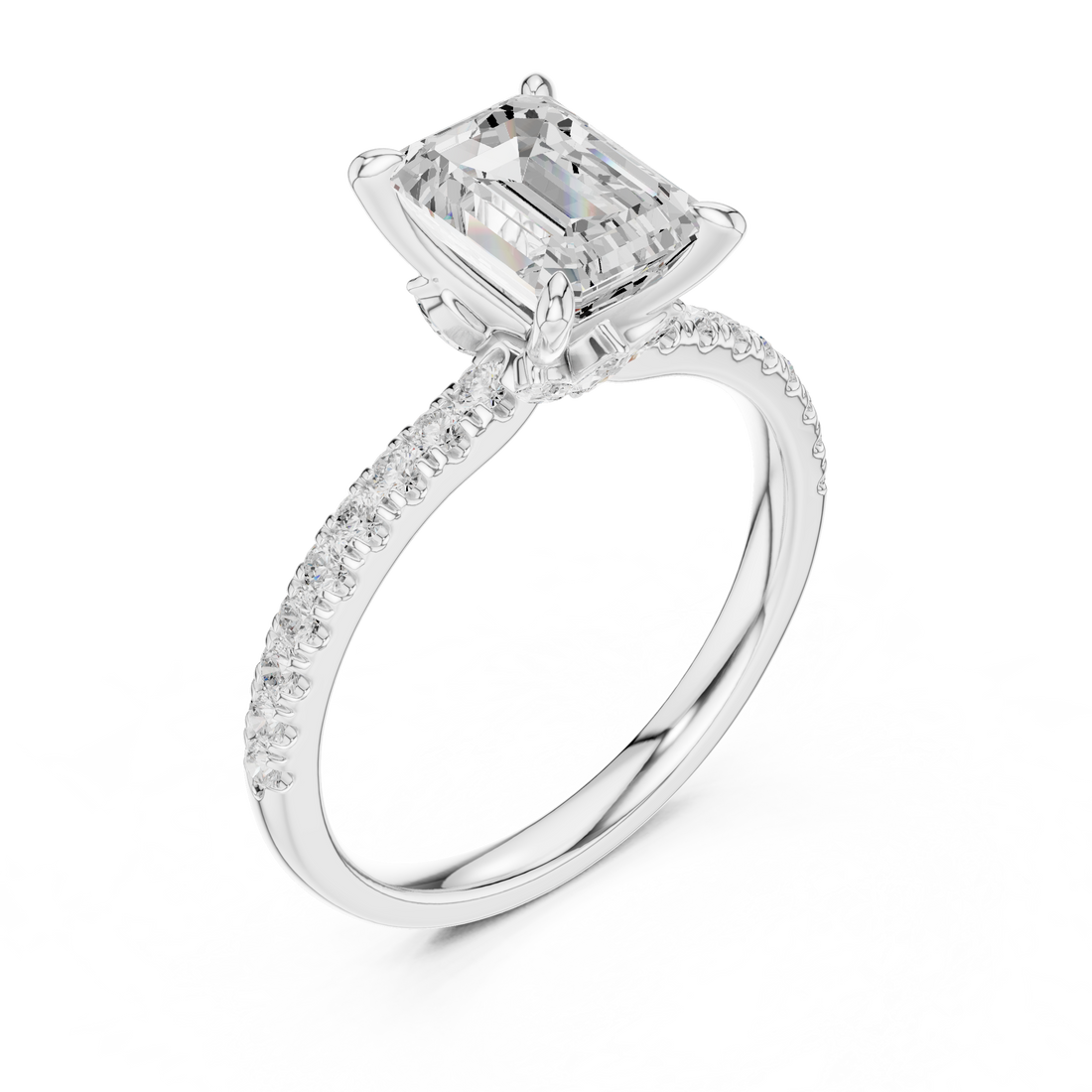 Elegant Round Cut Diamond Solitaire Pendant Necklace in Four Prong Setting handcrafted jewelry for a sophisticated luxury look
